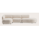 Canapé d'angle L 3-places avec chaise longue gauche et extrémité ouverte droite