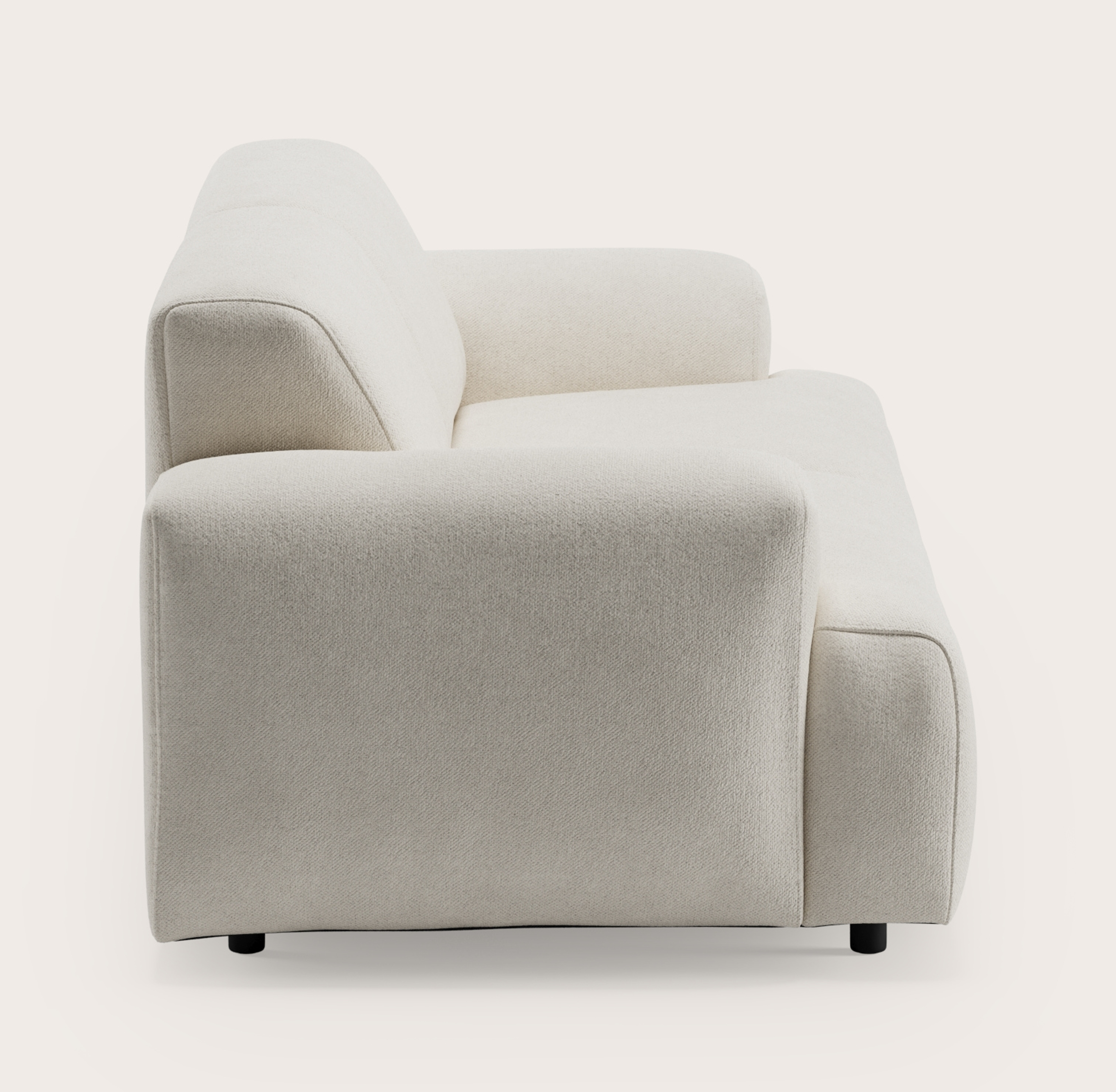 Coimbra canapé 2,5-places en Volti tissu Pearl