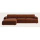 Canapé d'angle L 5 places avec chaise longue XL gauche