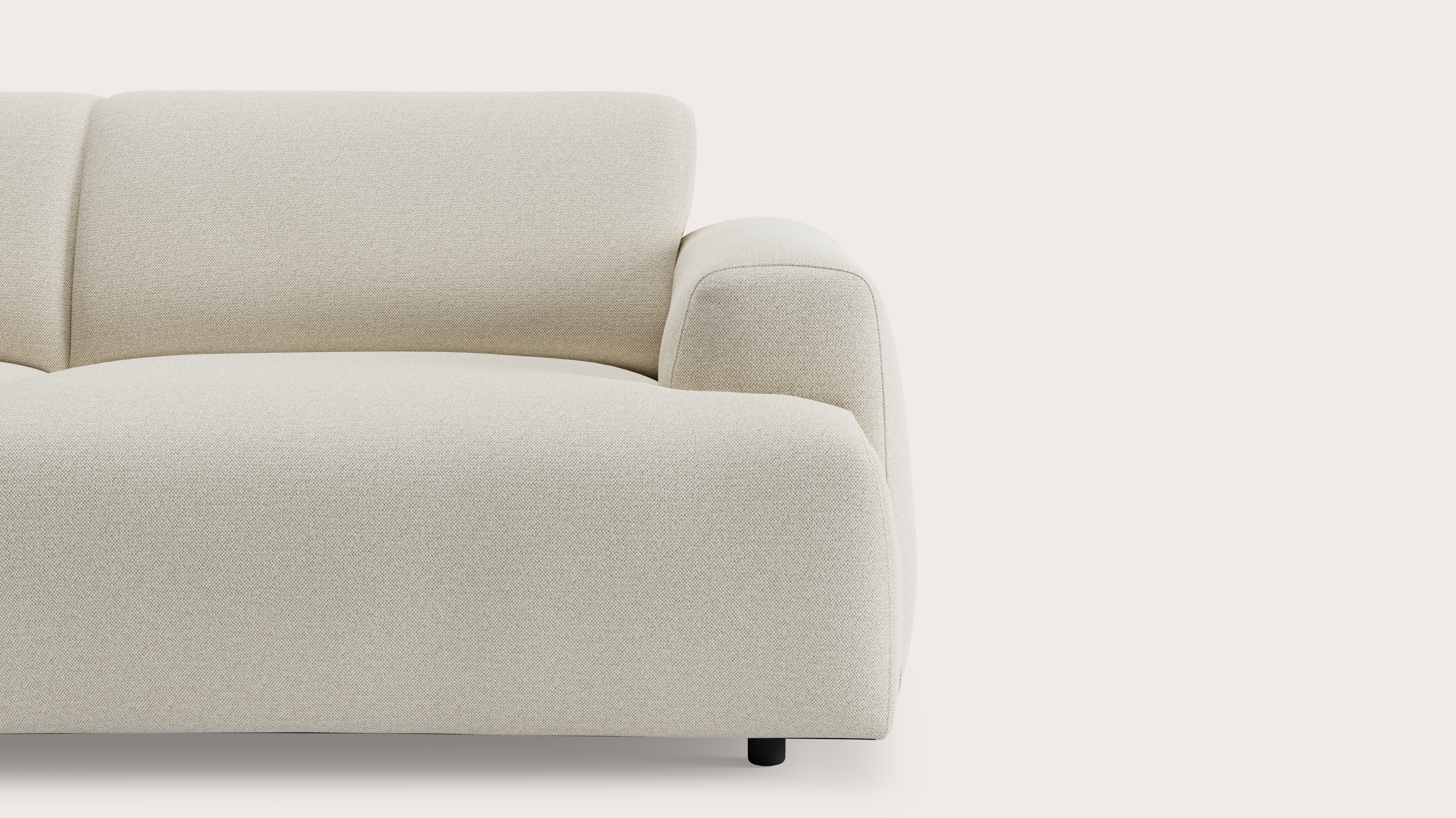 Coimbra zetel 2,5-zit in Brio stof Linen