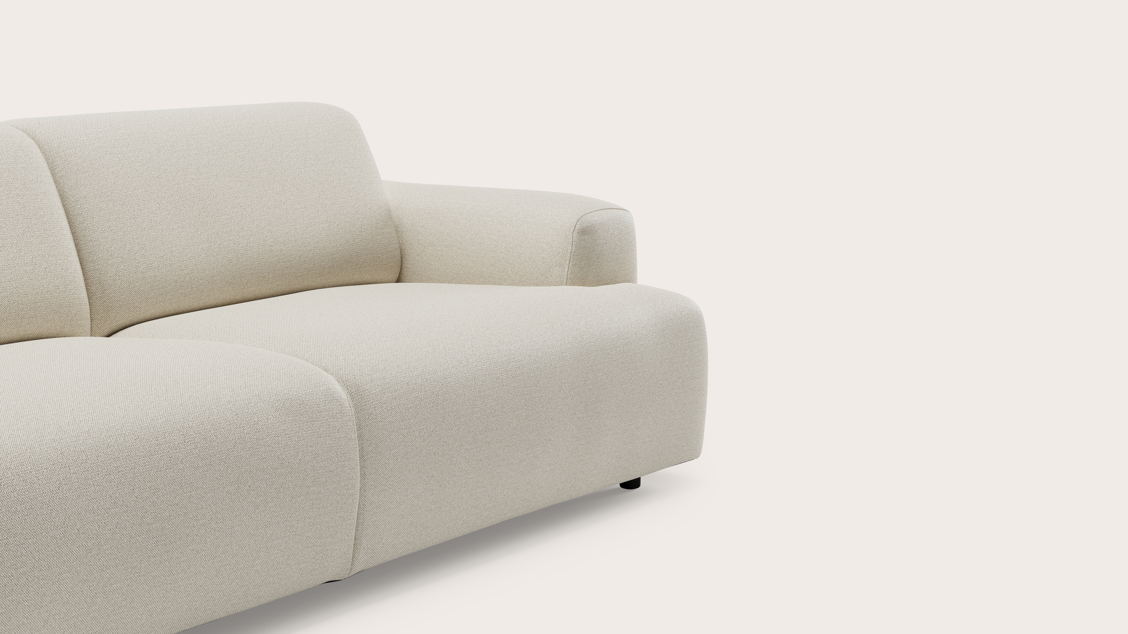 Coimbra zetel 2,5-zit in Brio stof Linen