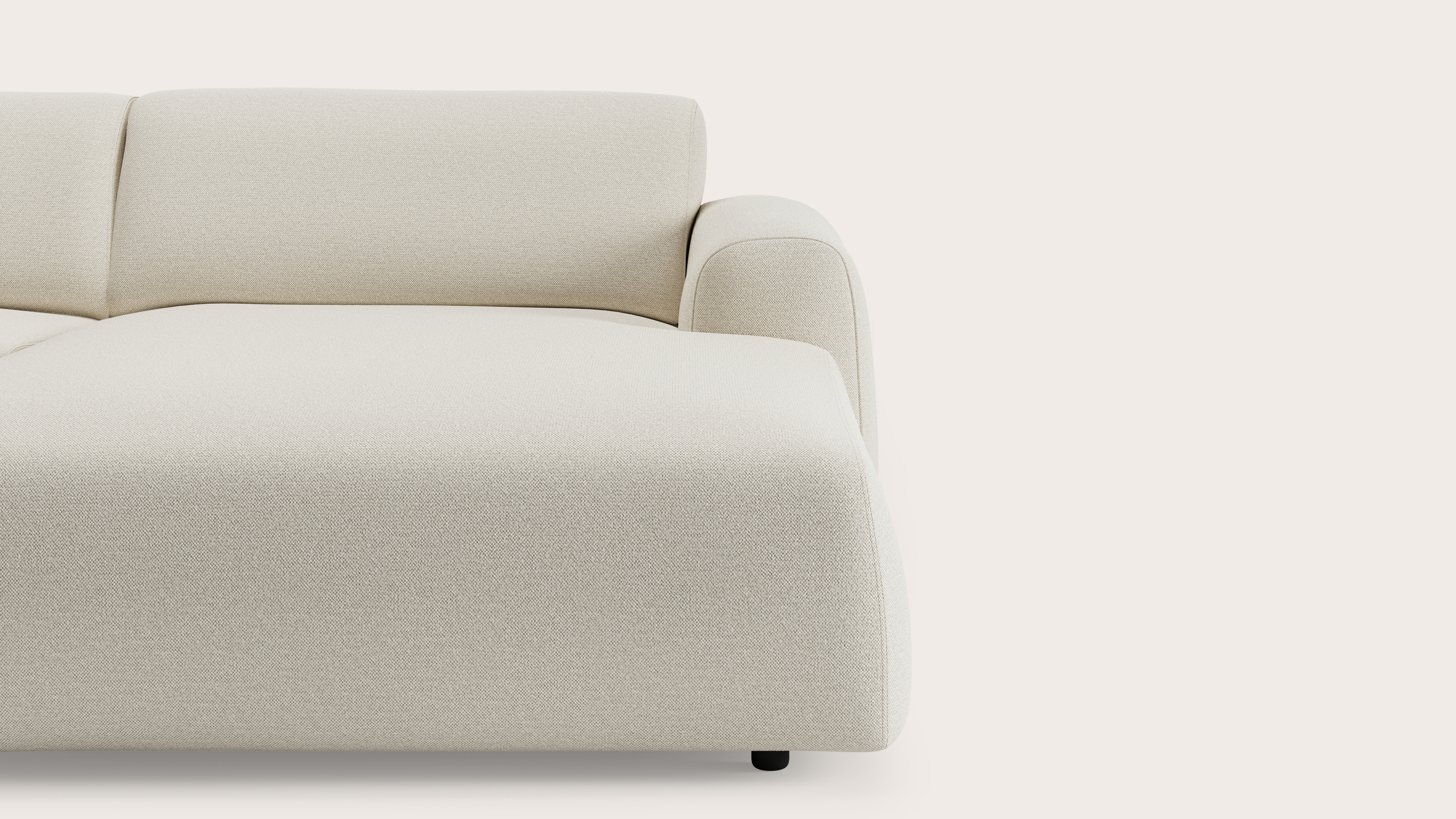 Coimbra canapé d'angle 5 places en Brio tissu Linen