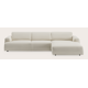 Canapé d'angle L 5 places avec chaise longue XL droite