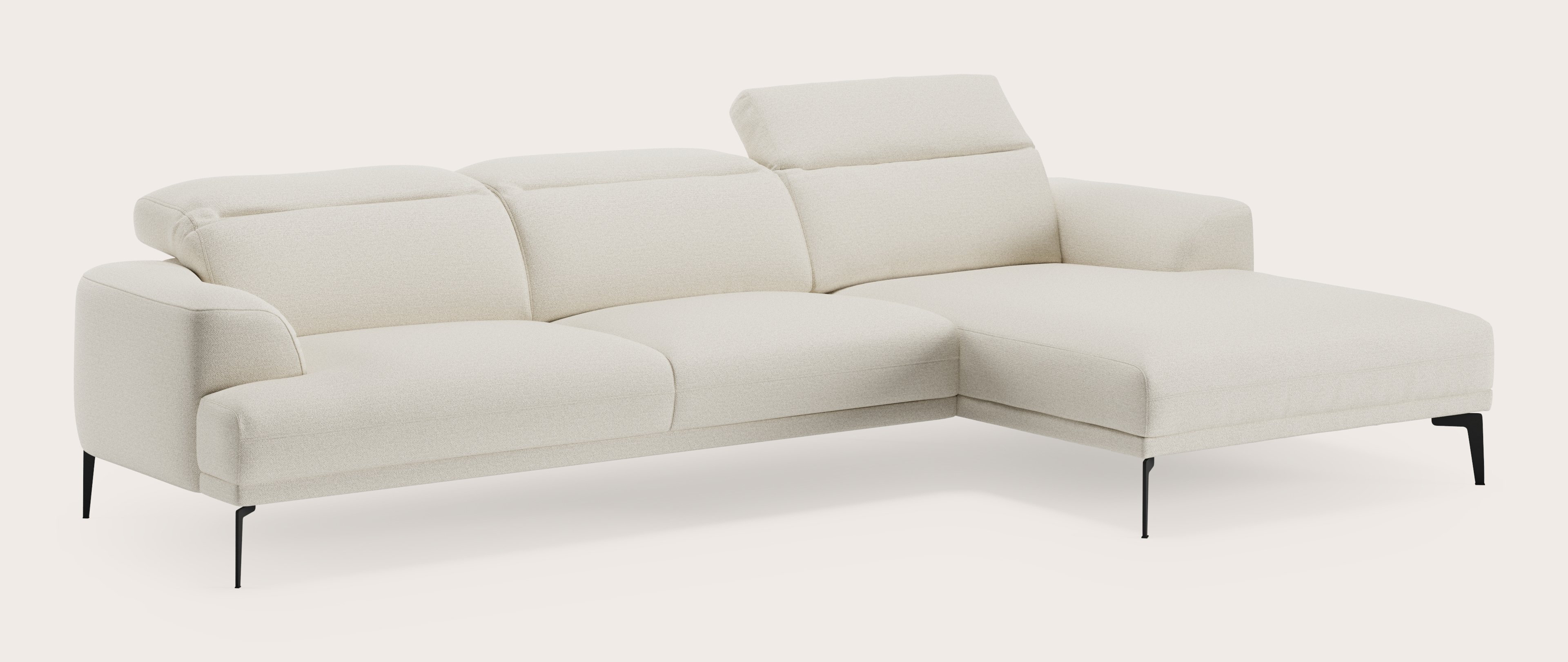 Funchal hoekzetel 4-zit in Brio stof Linen