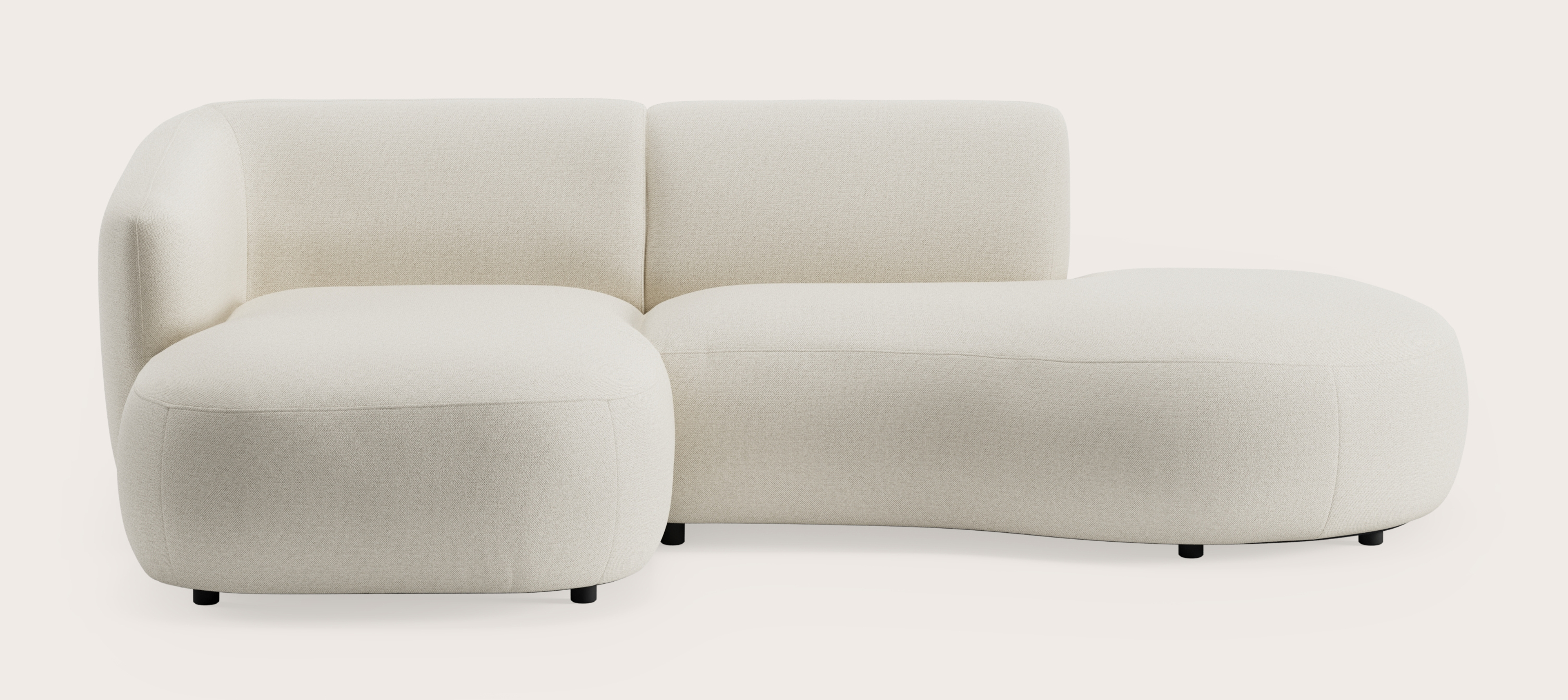 Comporta canapé d'angle 2 places en Brio tissu Linen
