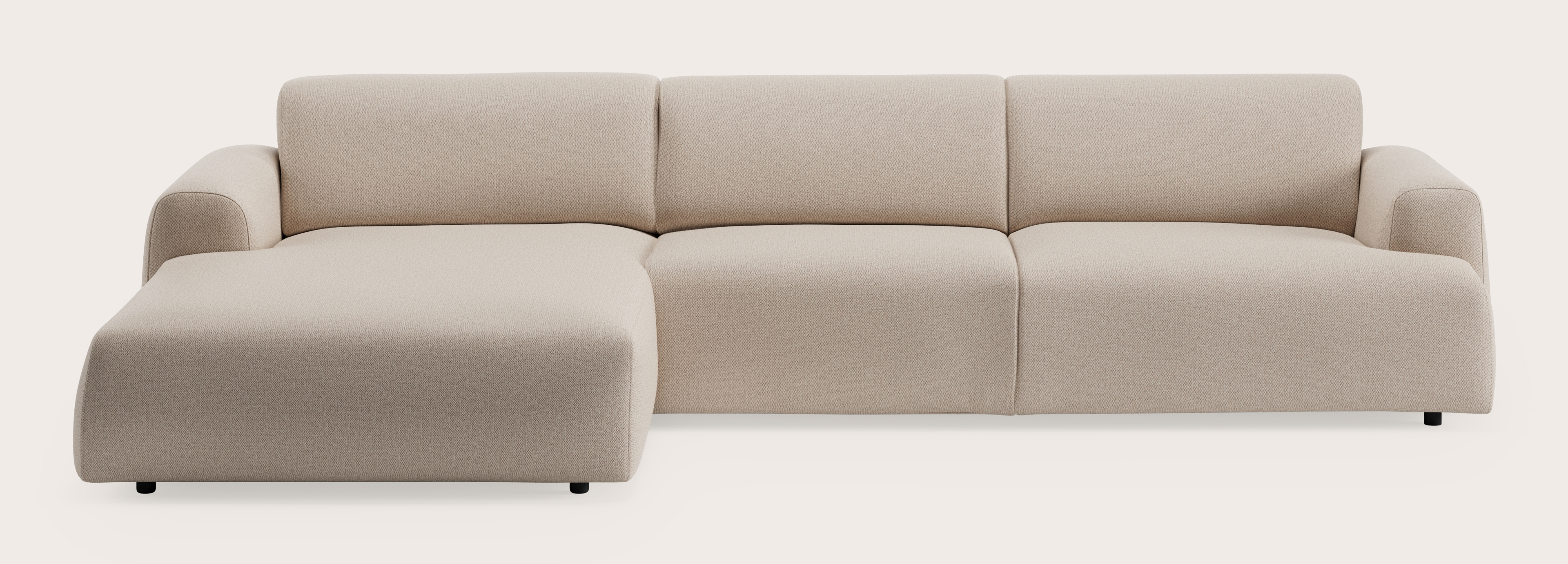 Coimbra canapé d'angle 5 places en Brio tissu Beige