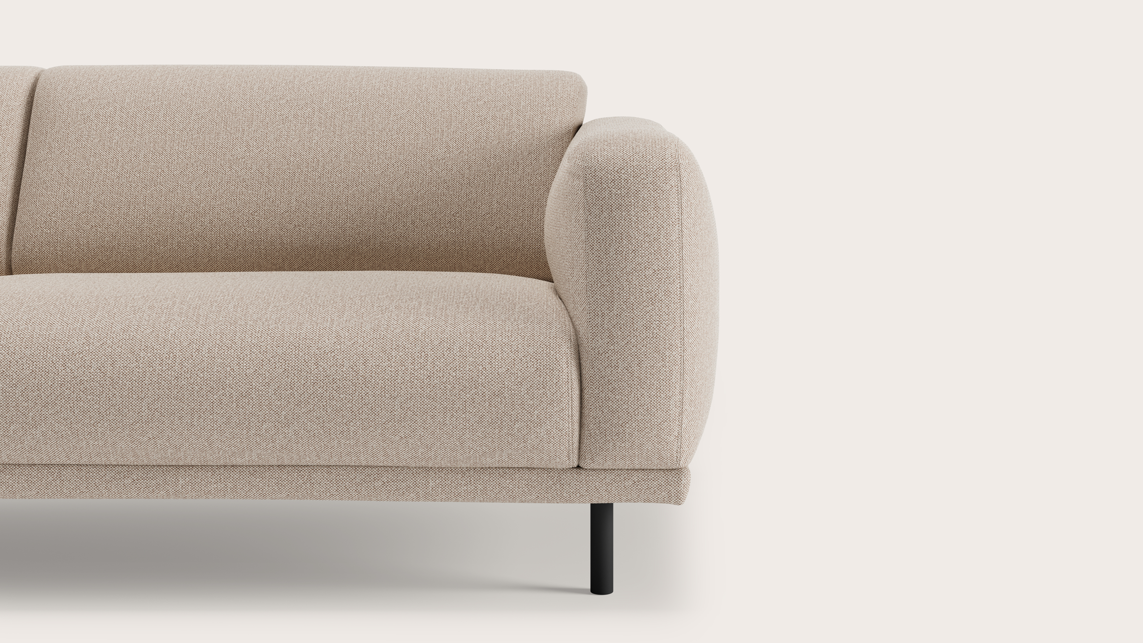 Evora hoekzetel 5-zit in Brio stof Beige