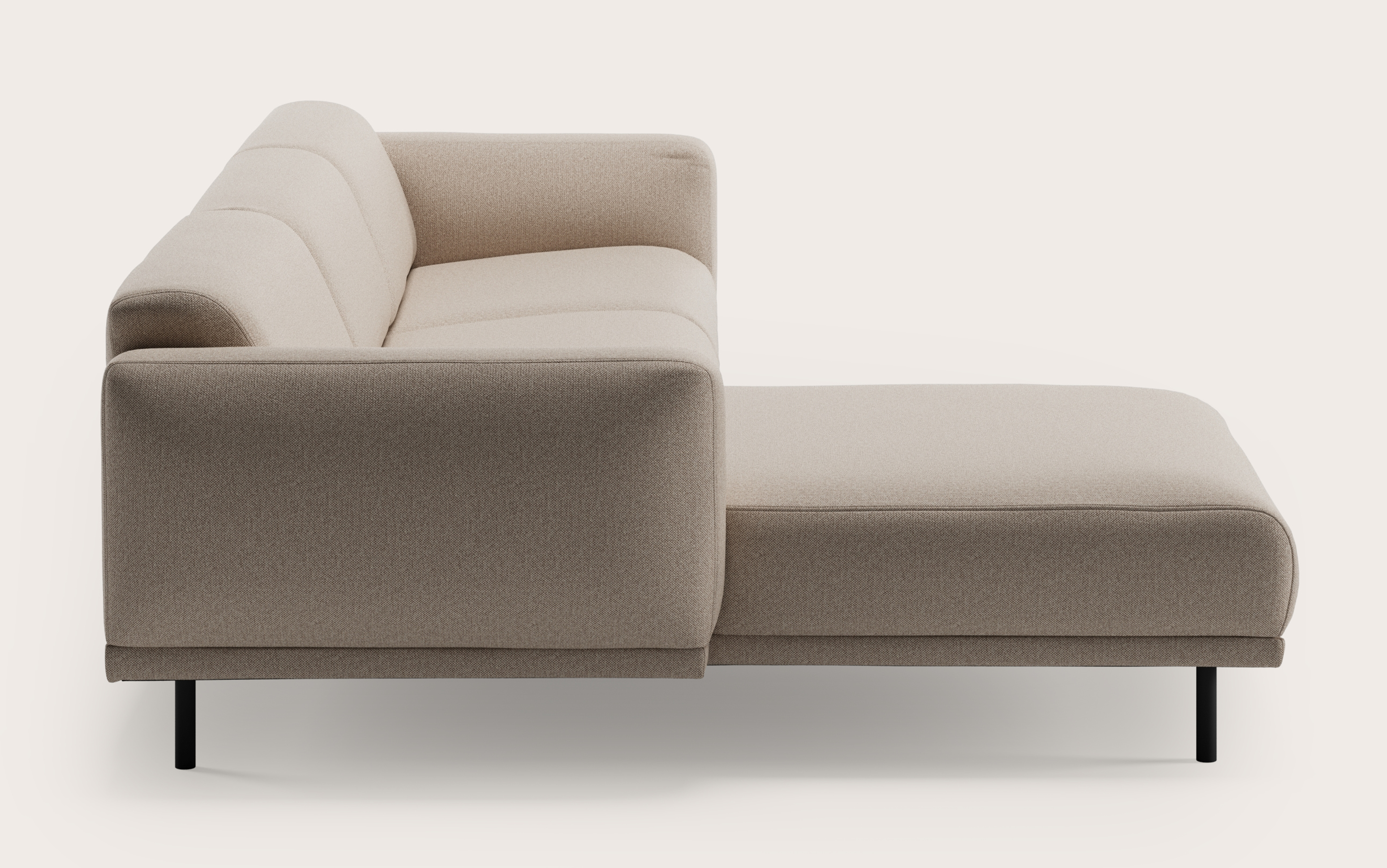 Evora hoekzetel 5-zit in Brio stof Beige
