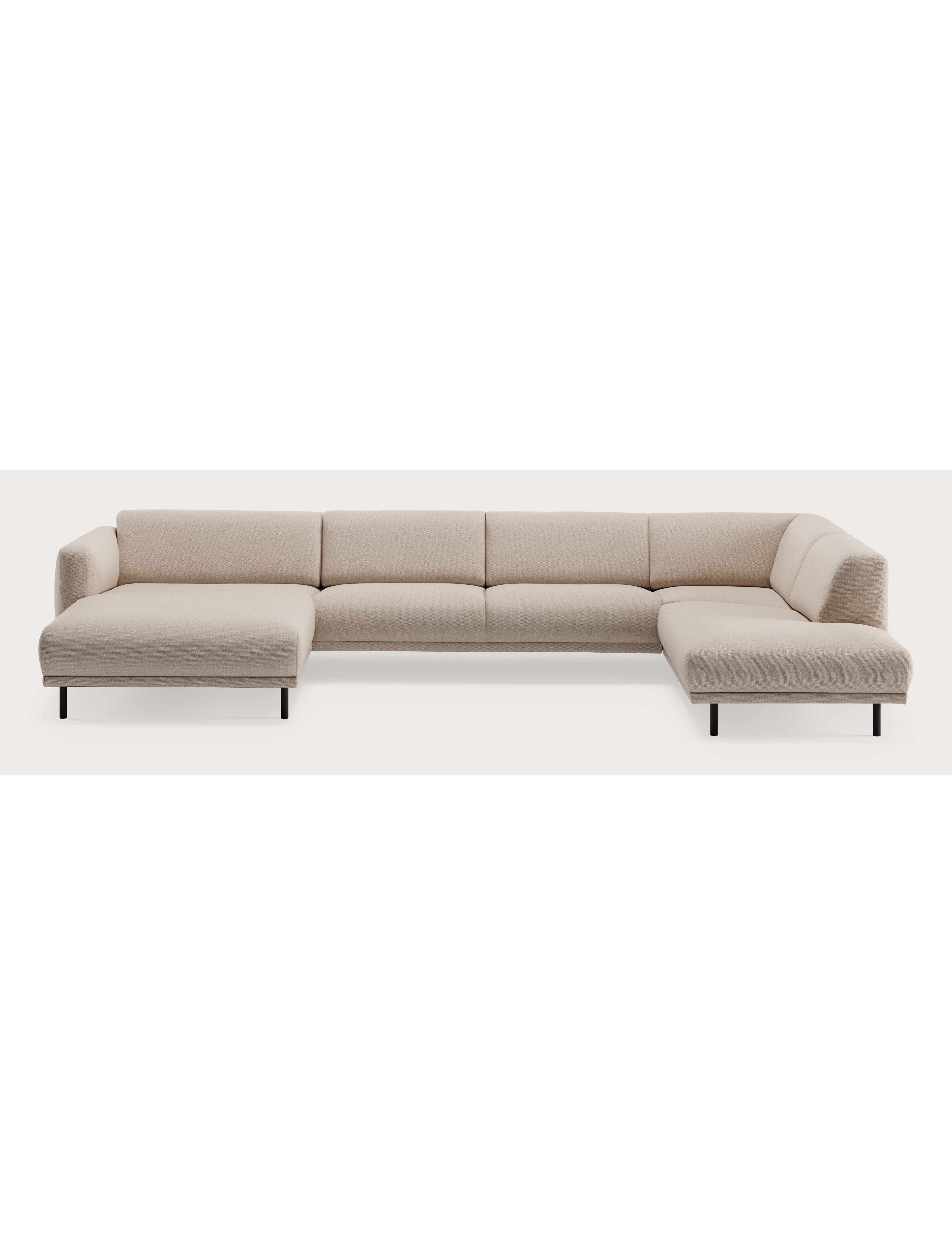 Evora hoekzetel 6,5-zit in Brio stof Beige