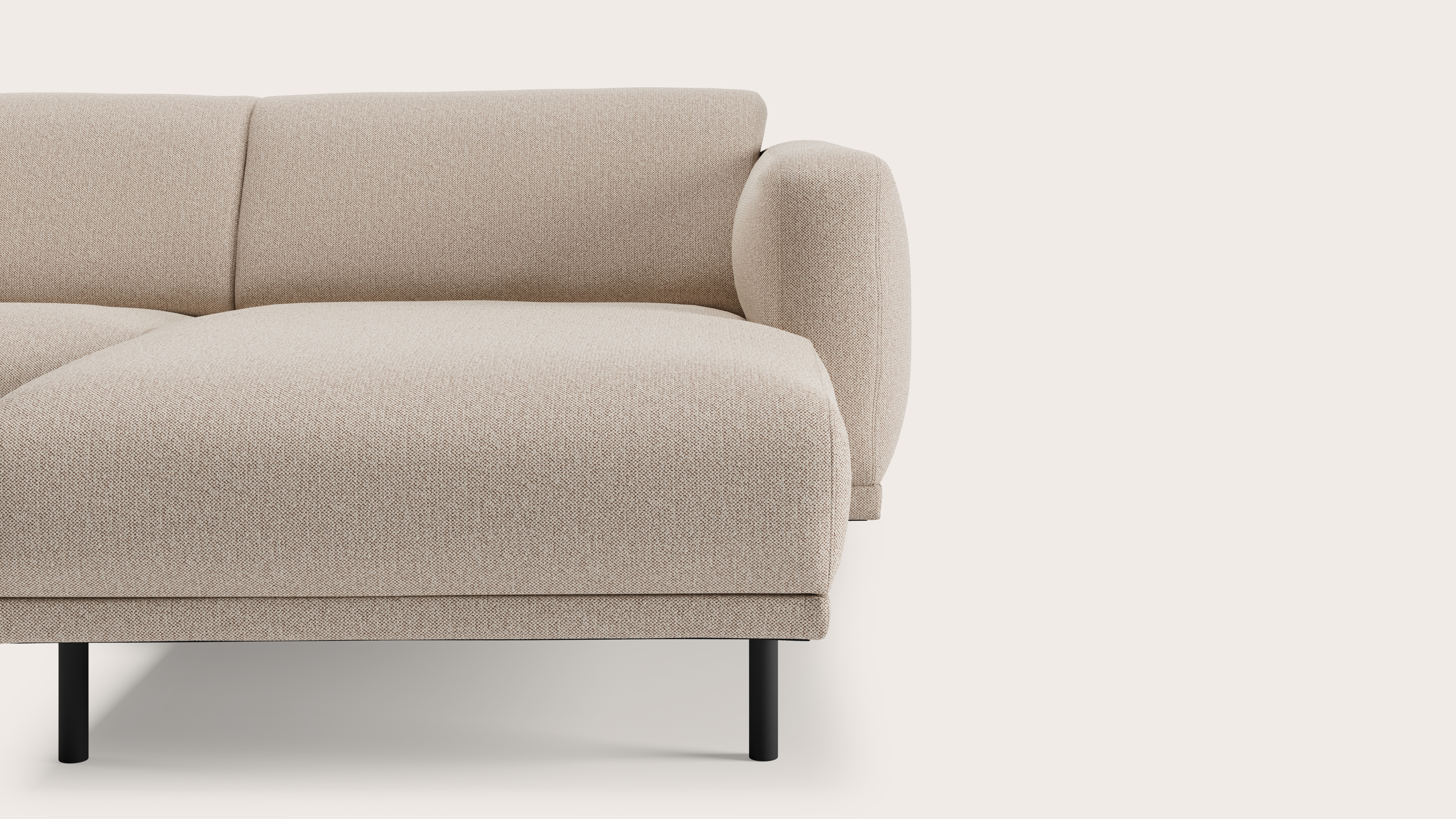 Evora hoekzetel 5,5-zit in Brio stof Beige