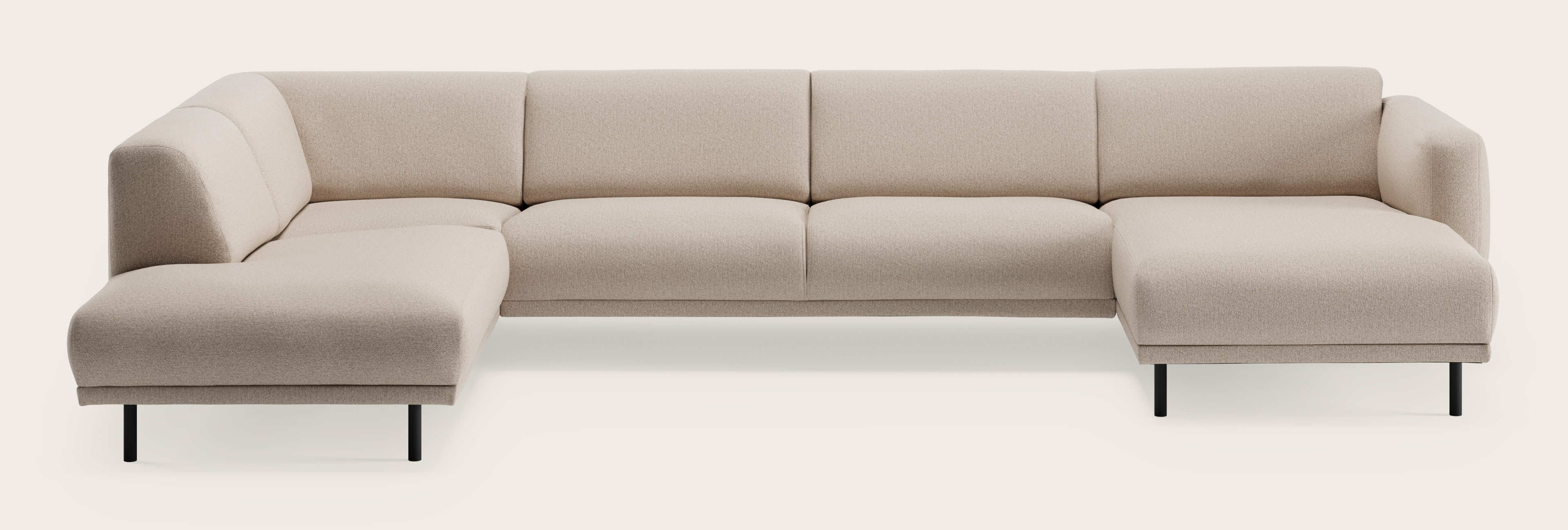 Evora hoekzetel 5,5-zit in Brio stof Beige
