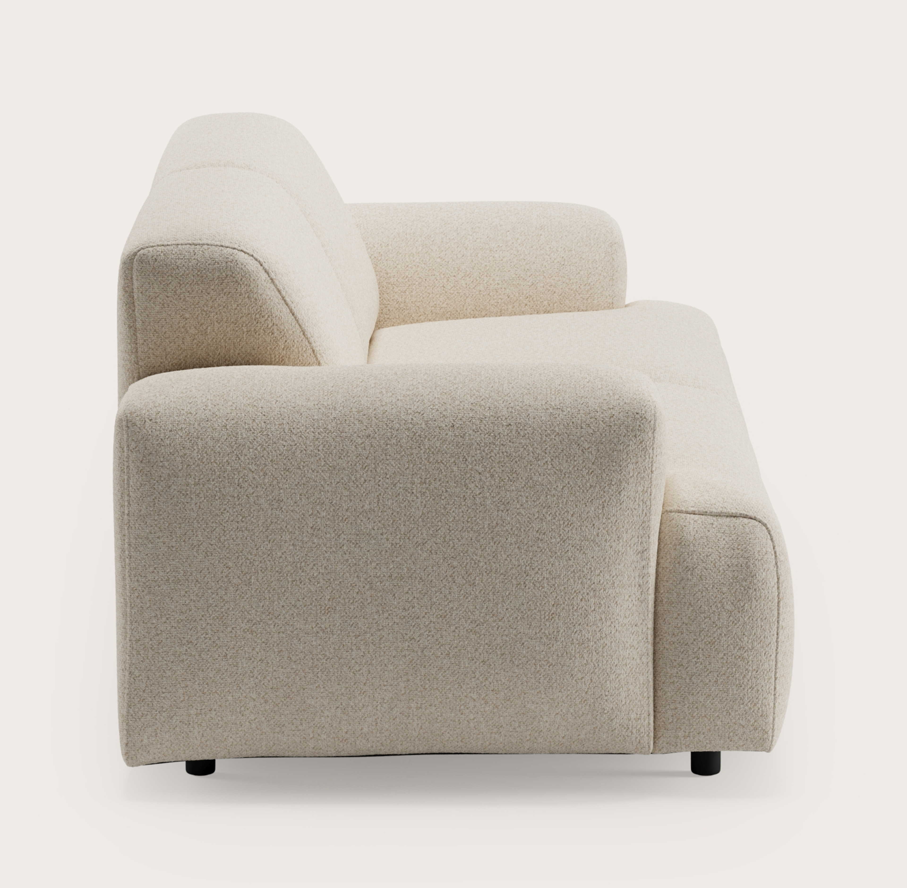 Coimbra canapé 2,5-places en Mezzo tissu Ecru