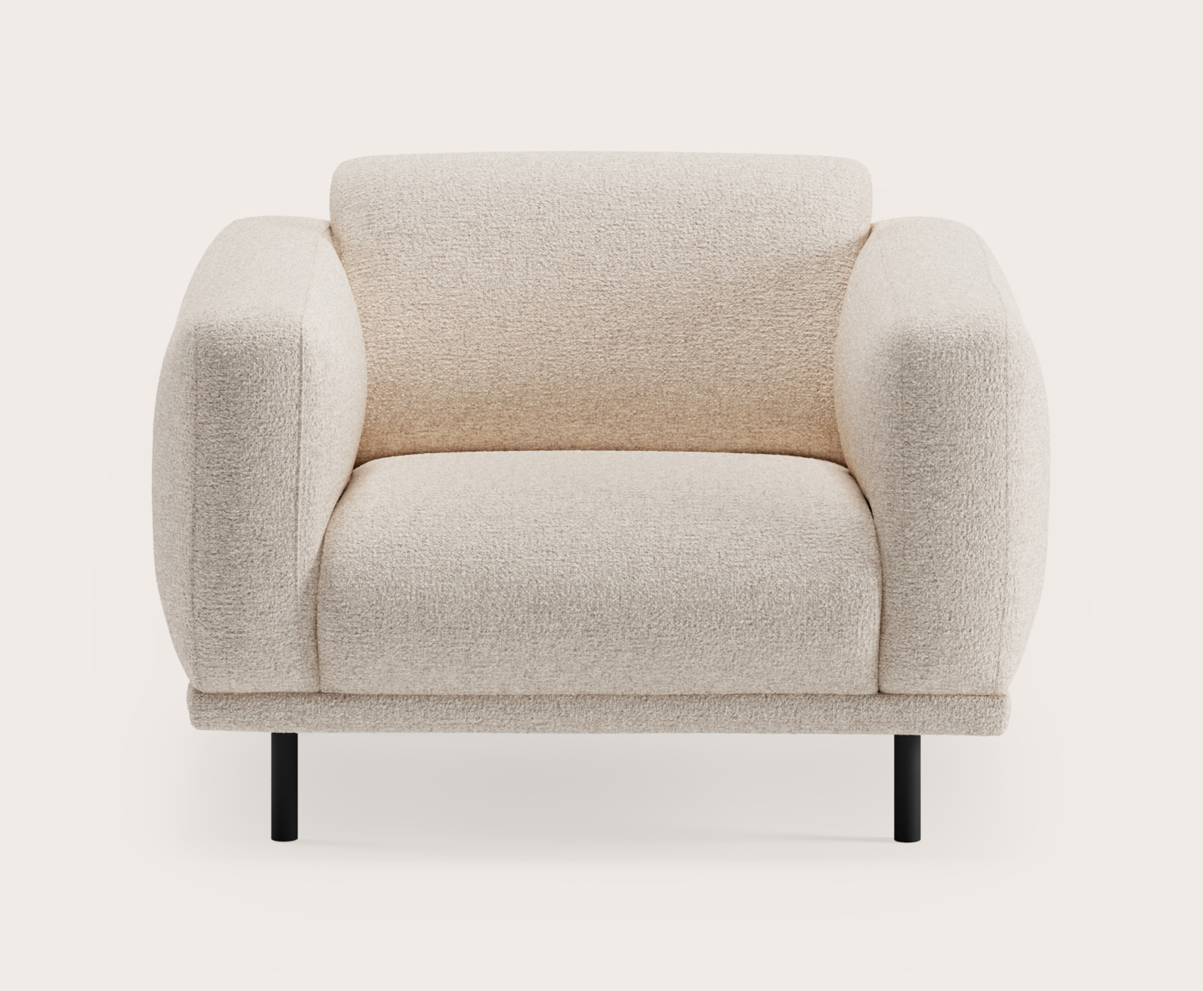Evora canapé 1-place en Stanza tissu Natural
