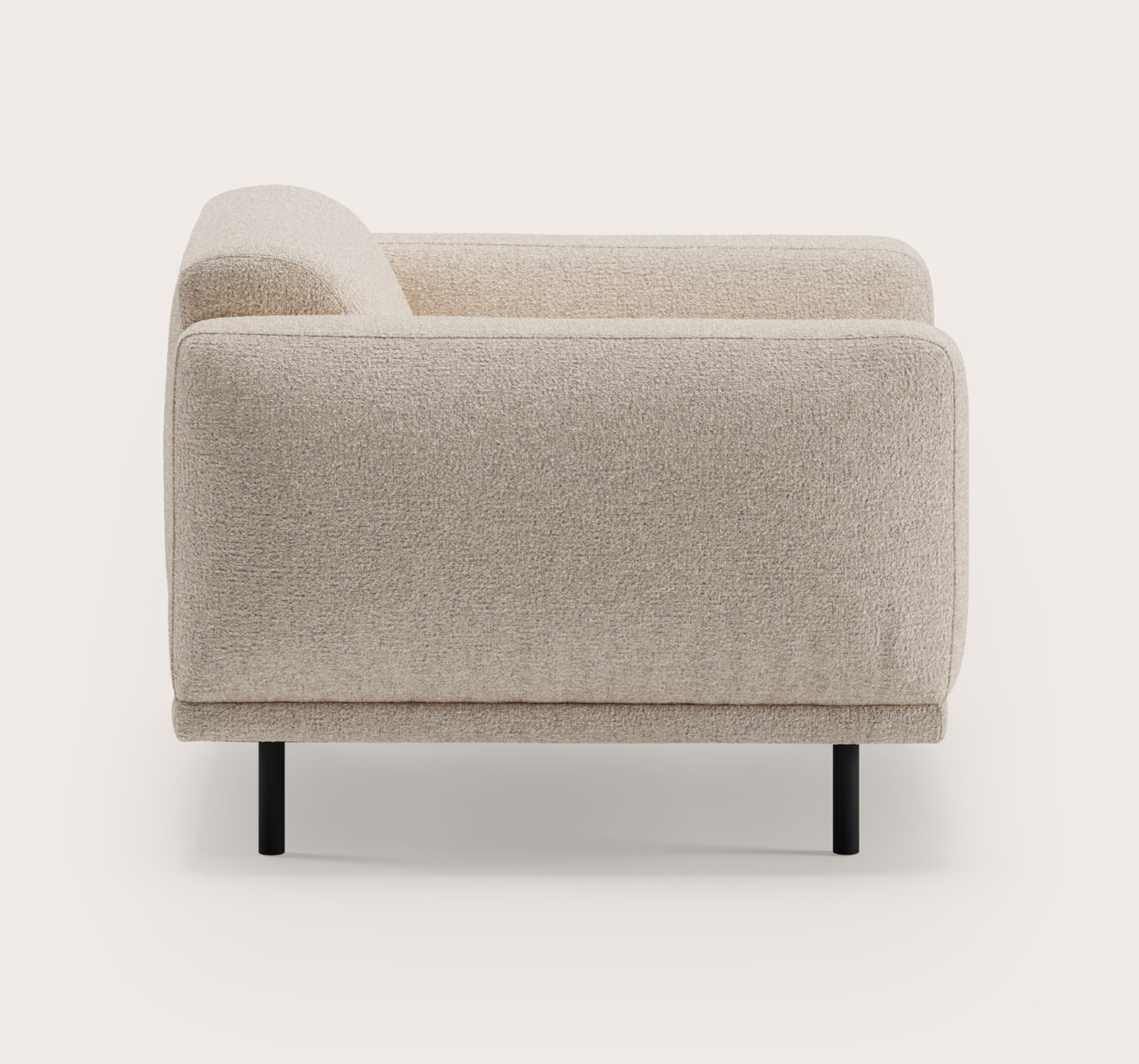 Evora canapé 1-place en Stanza tissu Natural