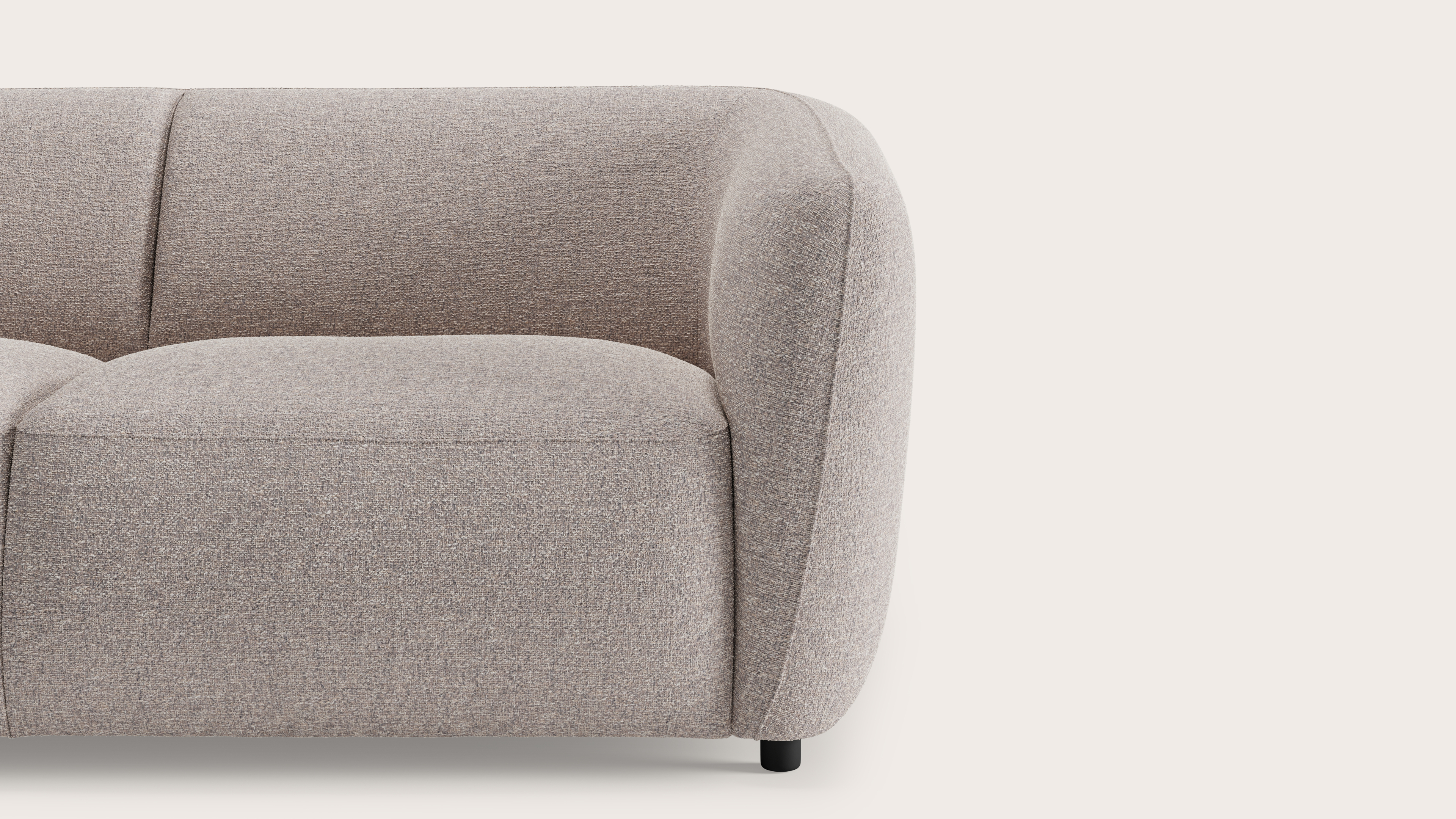 Comporta zetel 2,5-zit in Stanza stof Shell