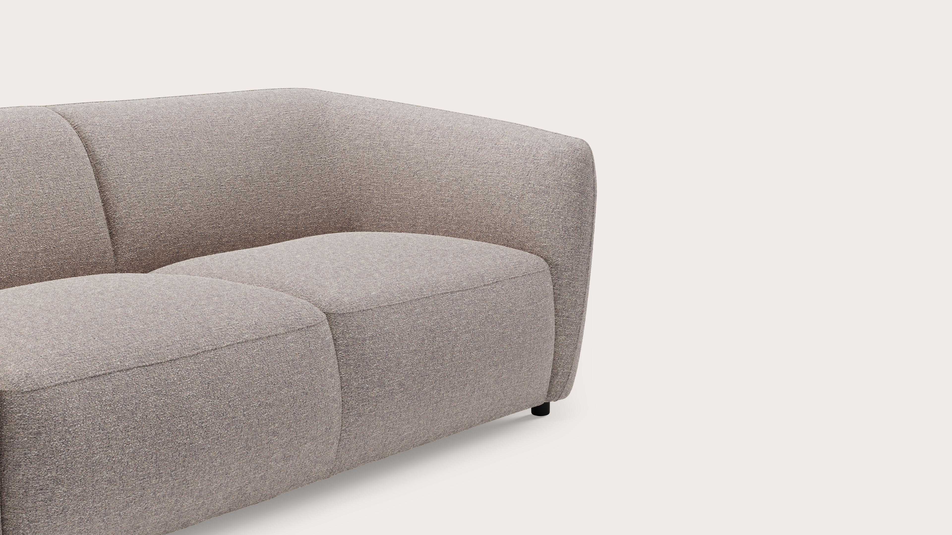 Comporta zetel 2,5-zit in Stanza stof Shell