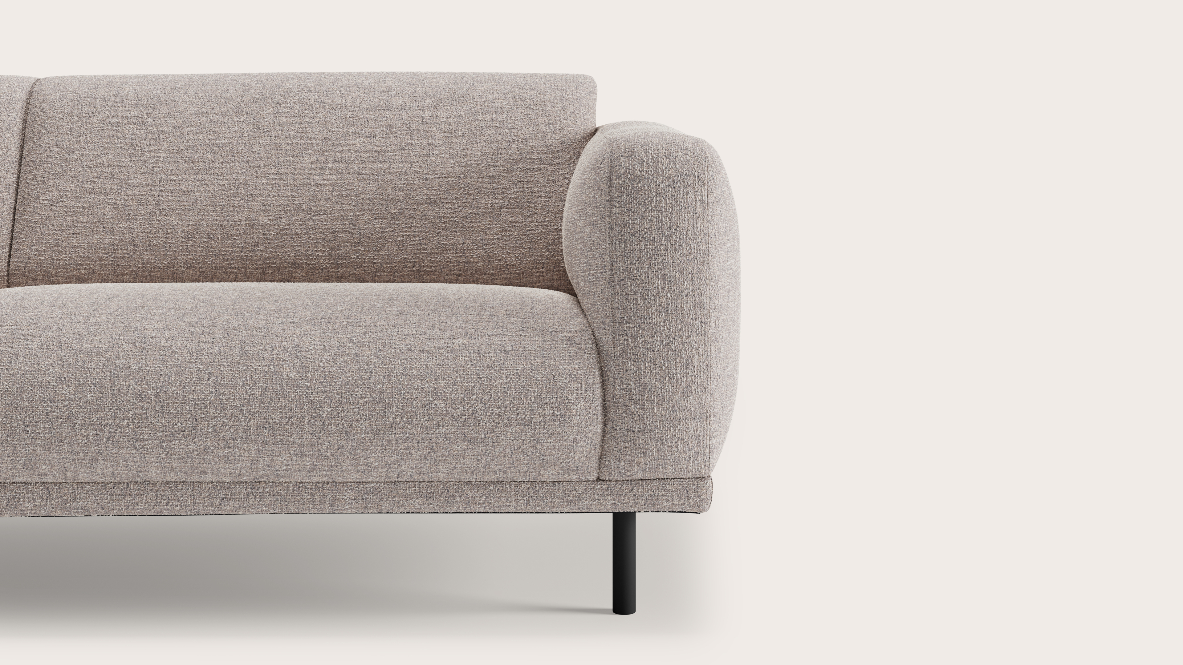 Evora canapé 3-places en Stanza tissu Shell