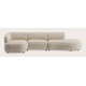 Canapé d'angle L 3-places avec chaise longue gauche et extrémité ouverte droite