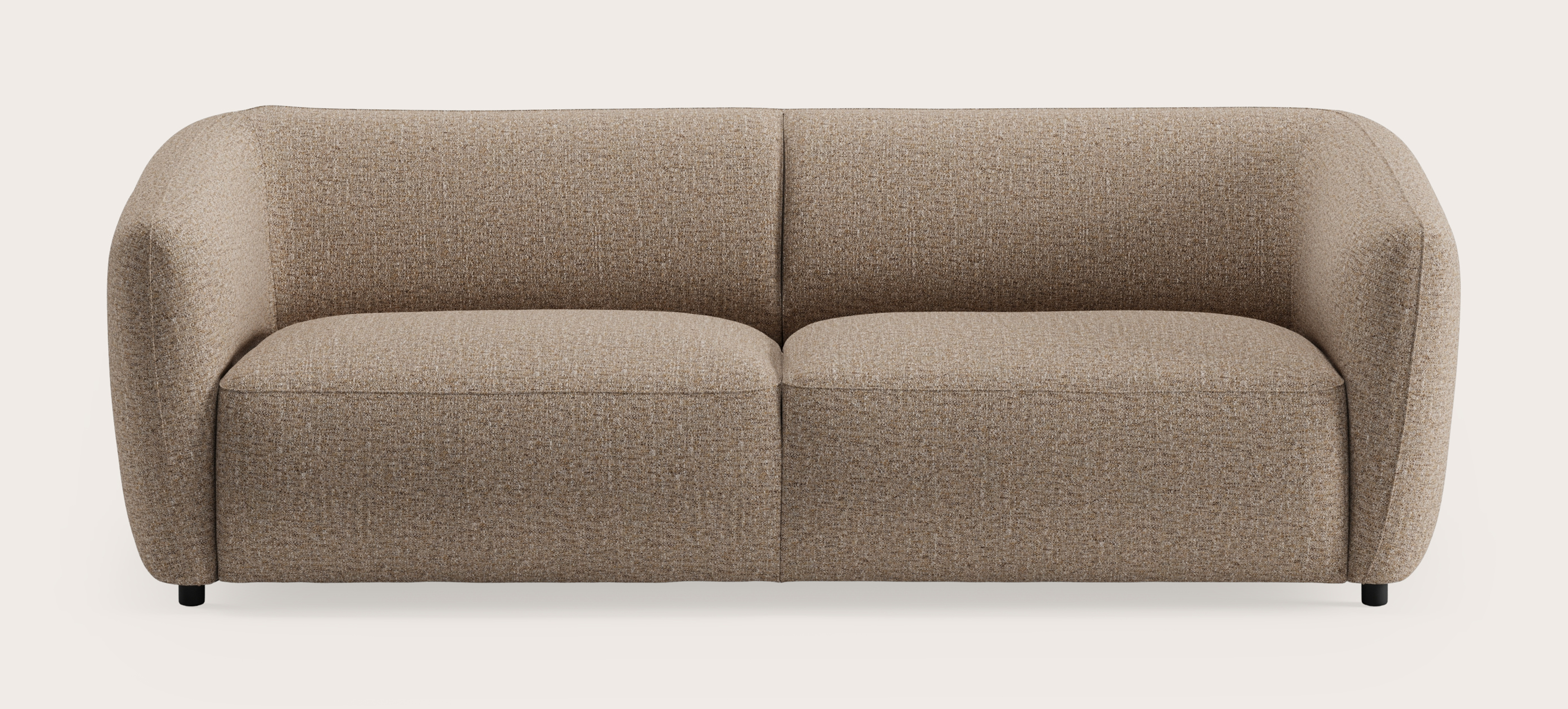 Comporta zetel 3-zit in Stanza stof Brown