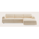 Canapé d'angle L 4 places avec chaise longue droite