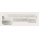 Canapé d'angle U 5,5 places avec extrémité ouverte gauche et chaise longue droite