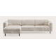 Canapé d'angle L 3,5 places avec chaise longue gauche