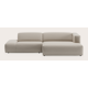 Canapé d'angle L 3 places avec extrémité ouverte gauche et chaise longue XL droite