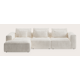 Canapé d'angle L 3,5 places avec chaise longue long gauche