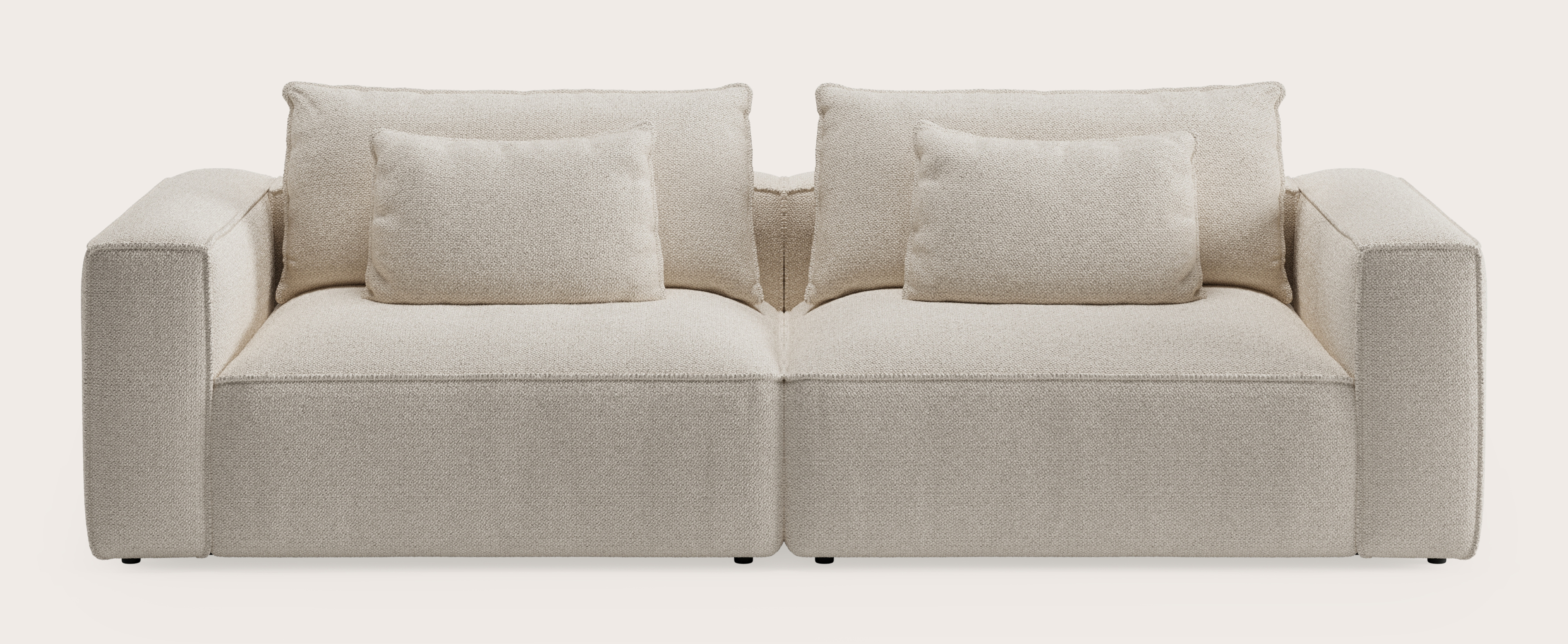 Duomo zetel 3-zit in Hero stof Beige