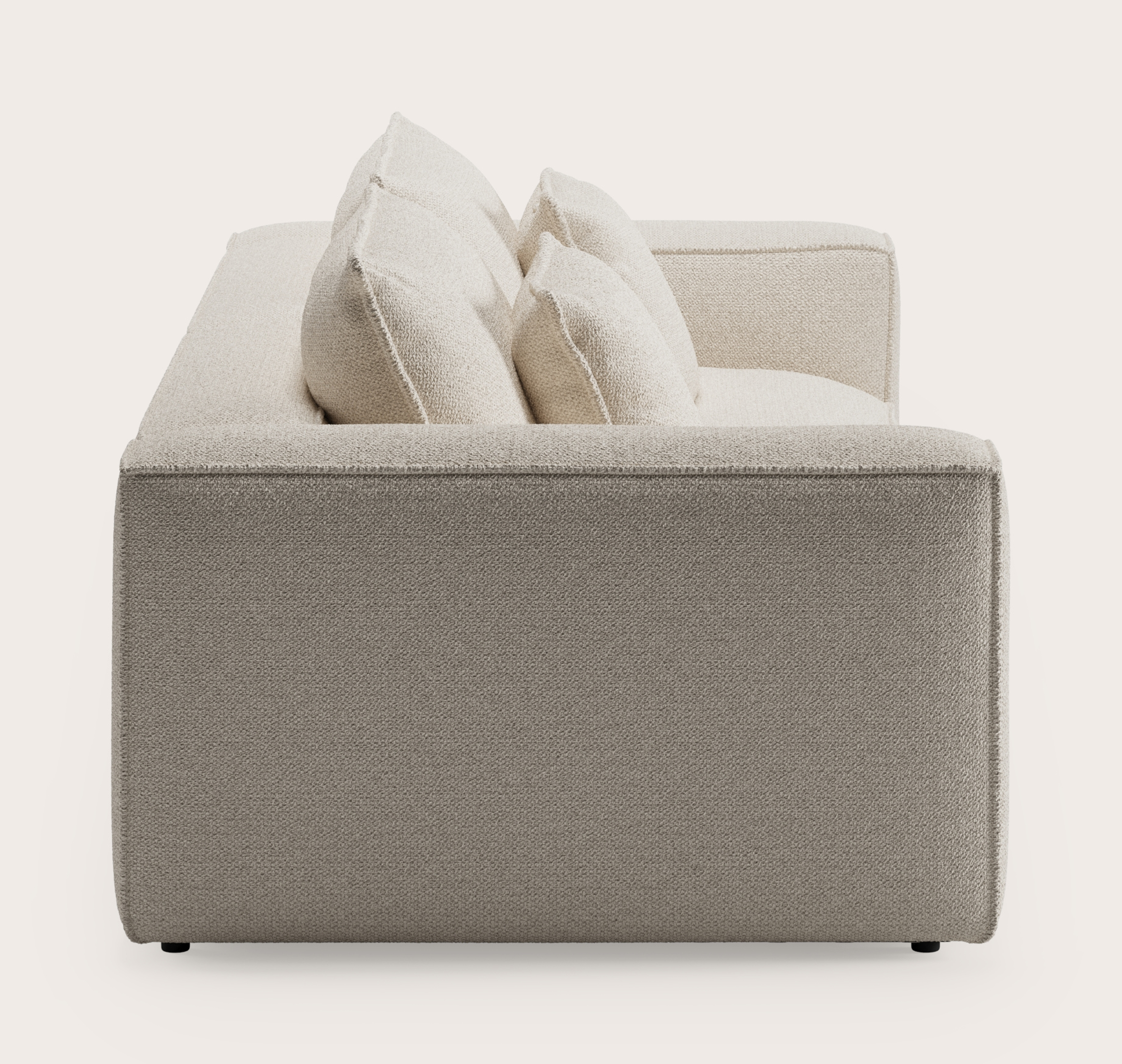 Duomo zetel 3-zit in Hero stof Beige