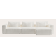Canapé d'angle L 5 places avec chaise longue XL (court) droite