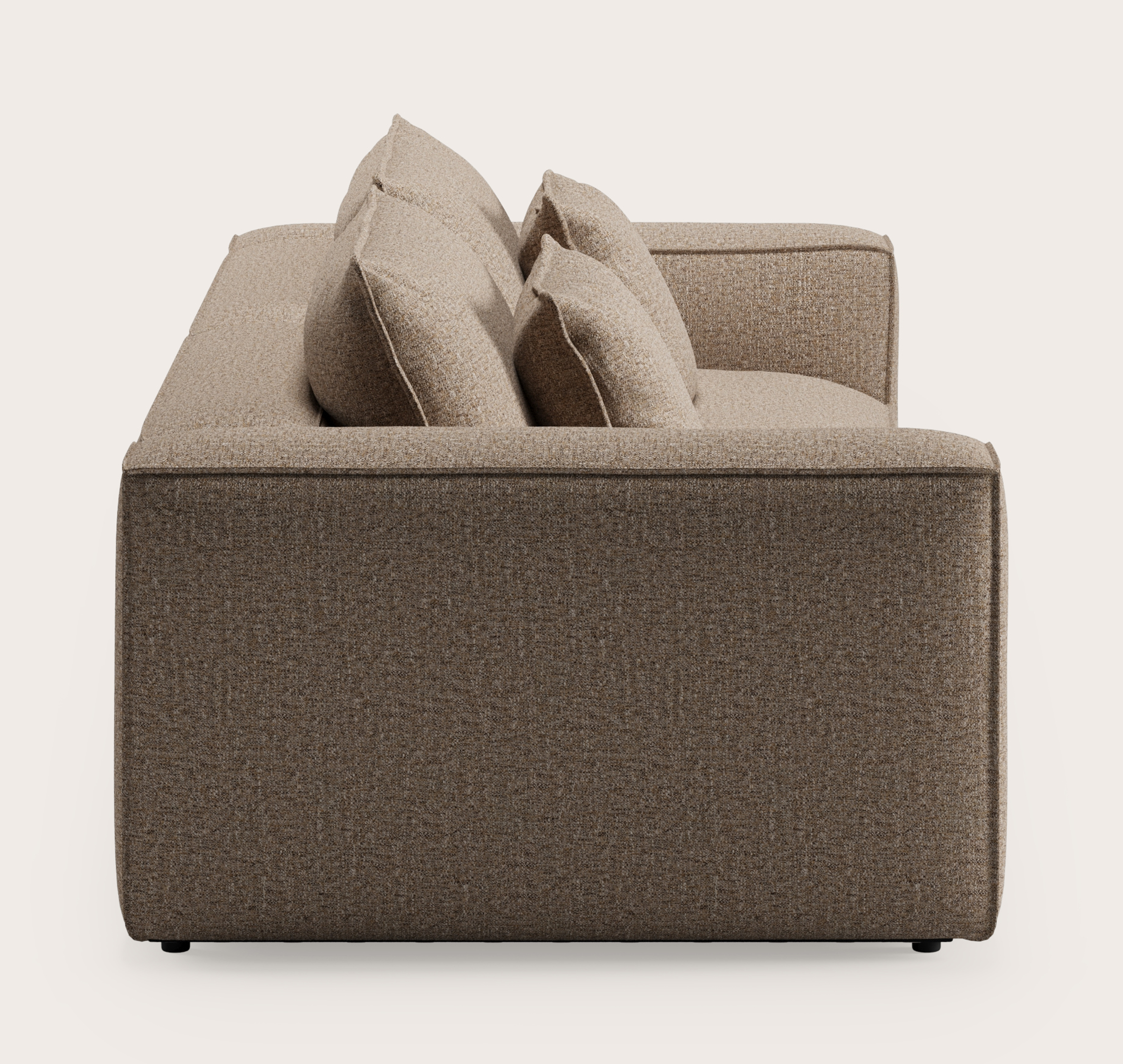 Duomo zetel 3-zit in Stanza stof Brown