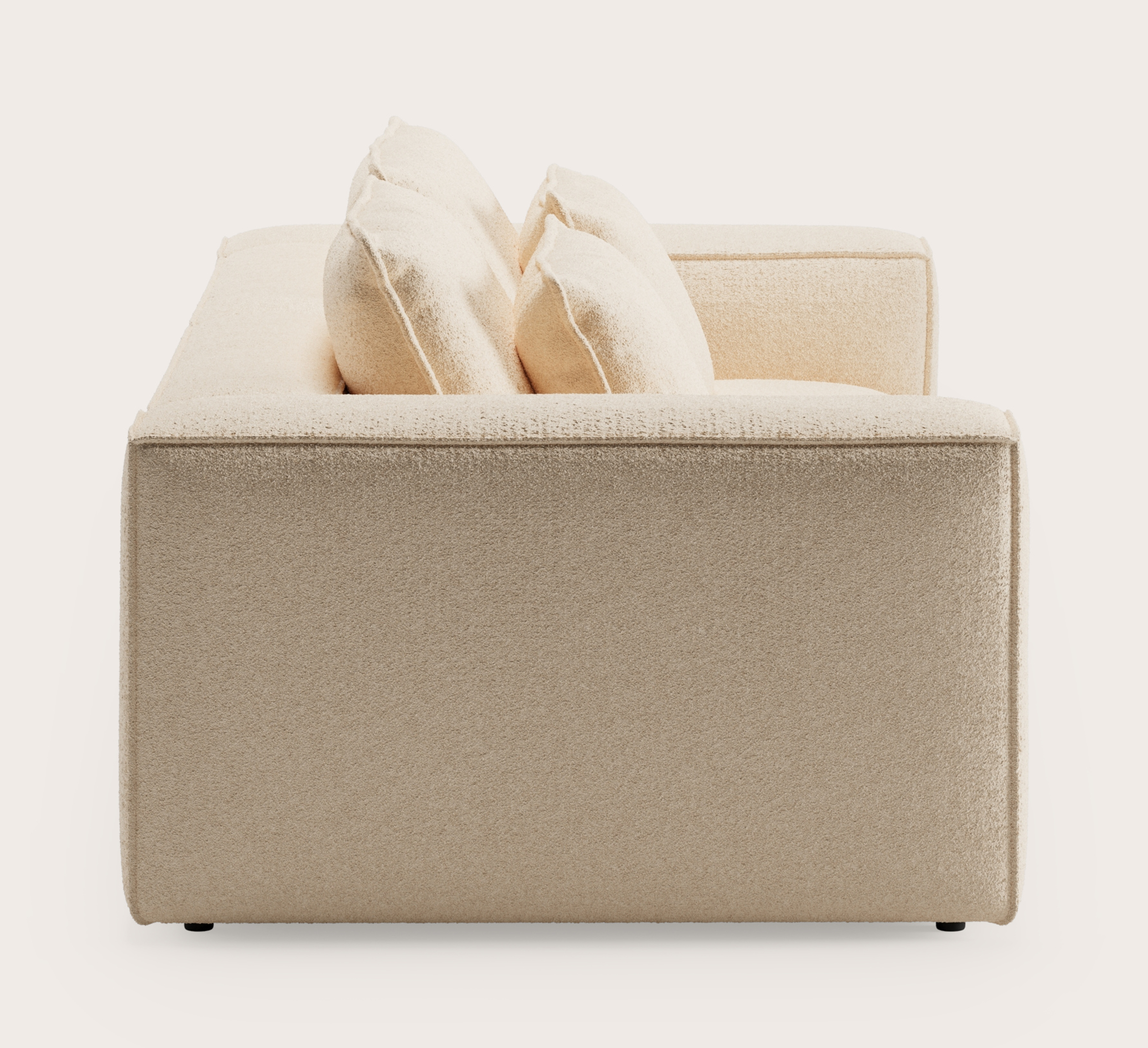 Duomo zetel 2-zit in Aria stof Beige
