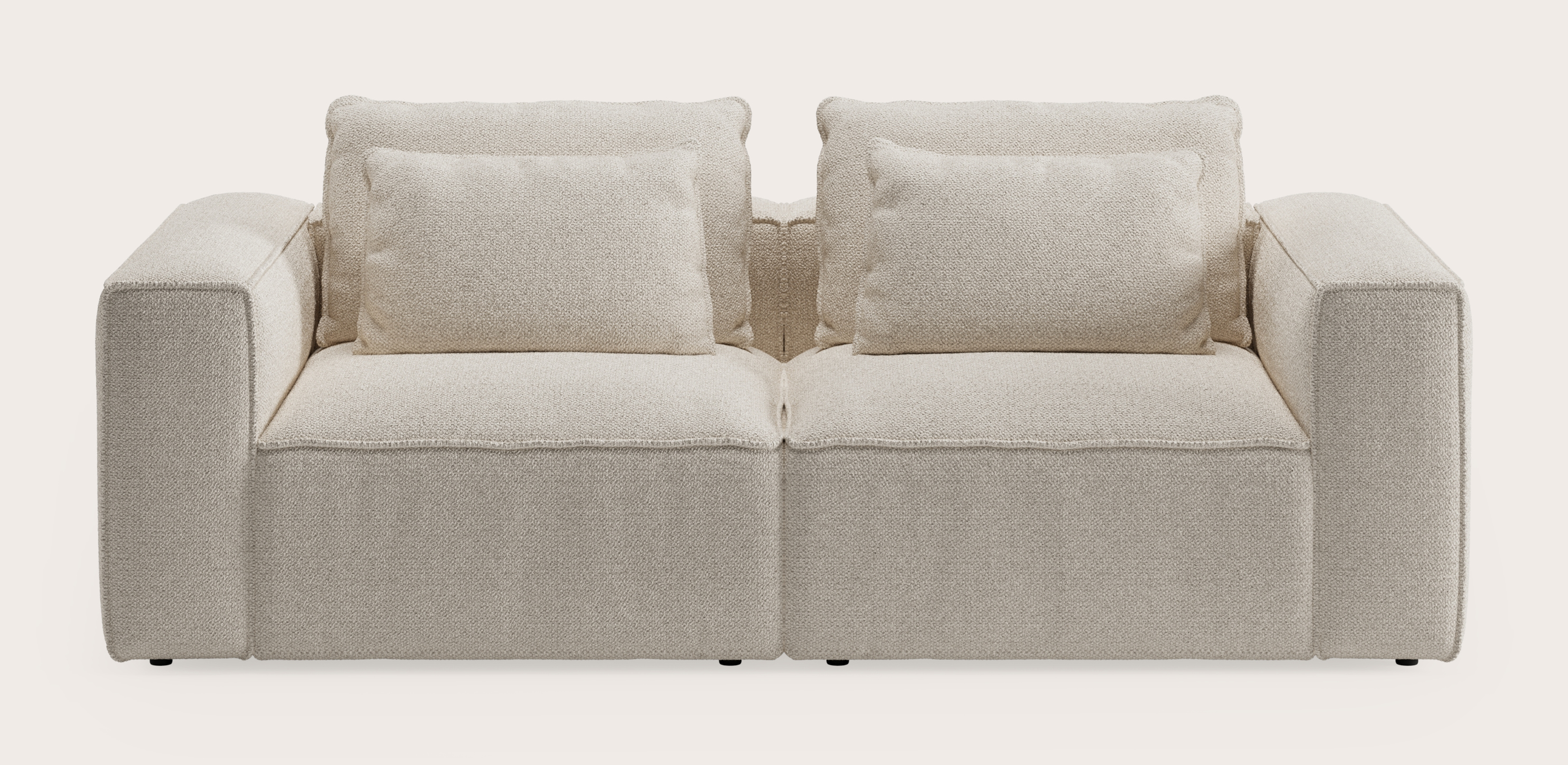 Duomo zetel 2-zit in Hero stof Beige