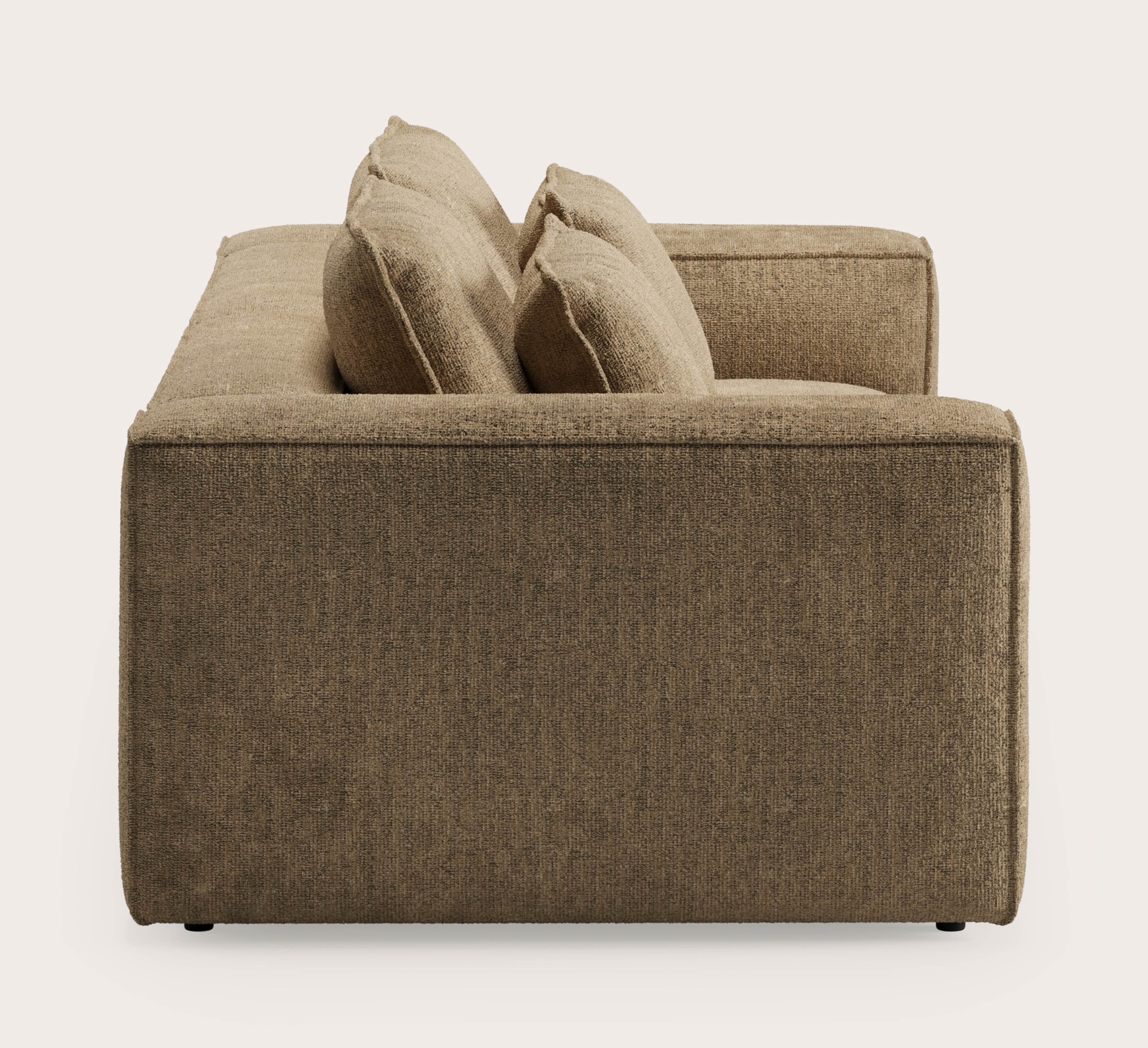 Duomo zetel 2-zit in Poco stof Dark Taupe