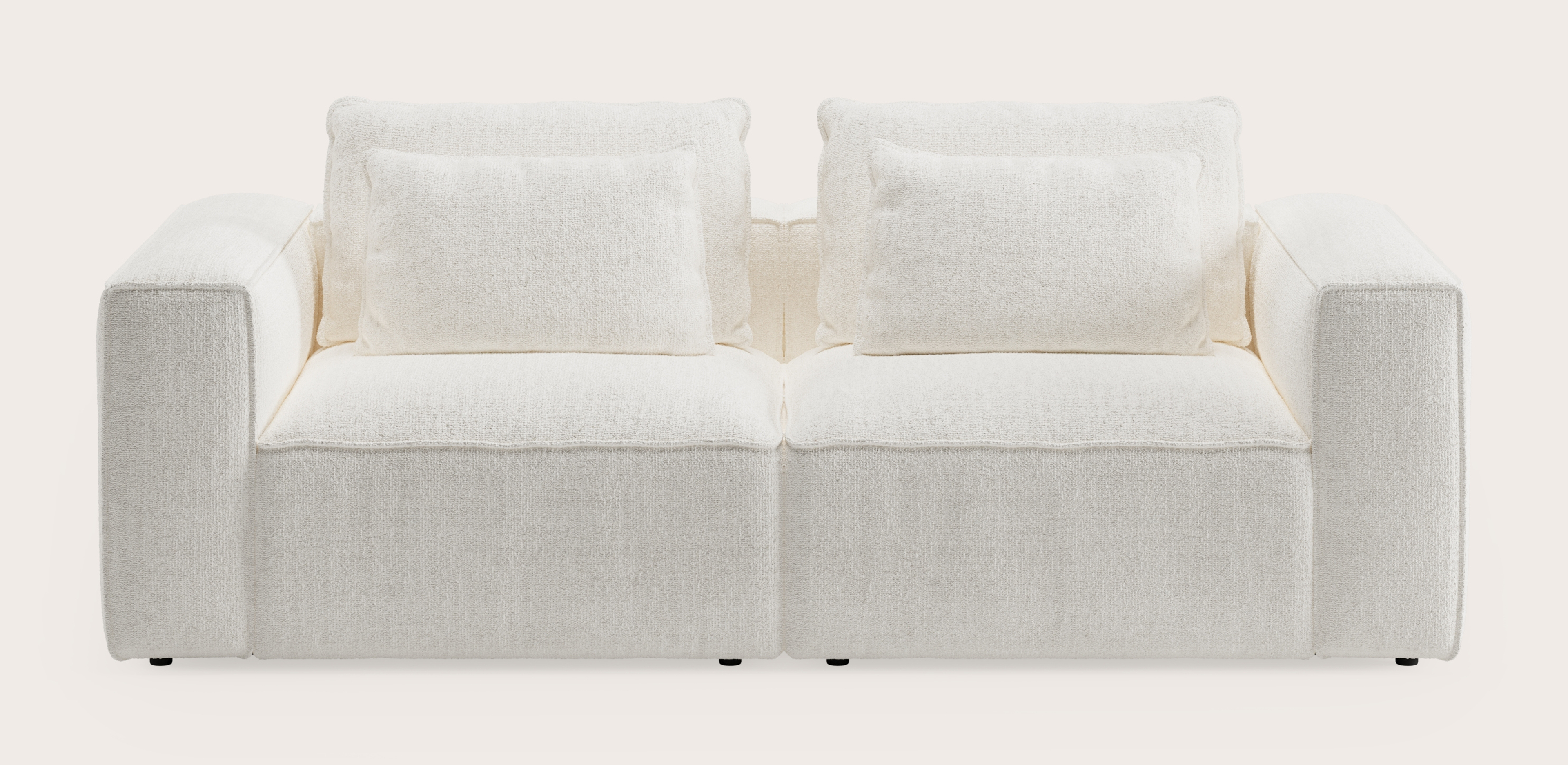 Duomo zetel 2-zit in Poco stof White