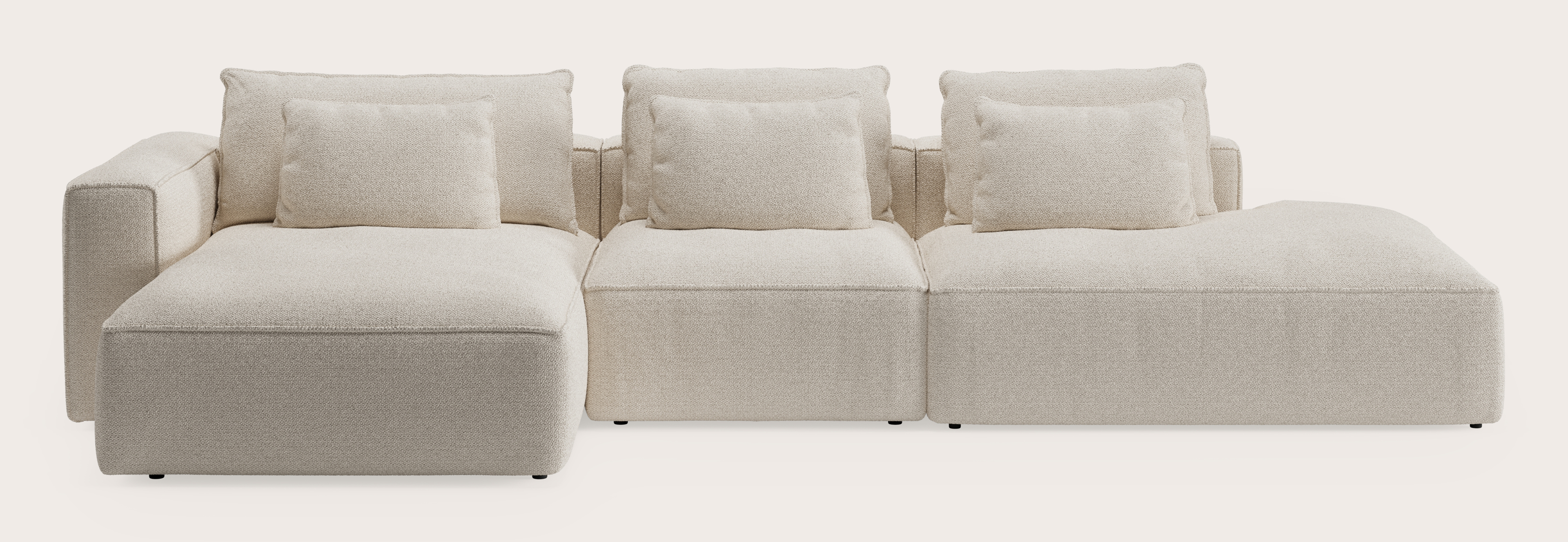 Duomo hoekzetel 4,5-zit in Hero stof Beige