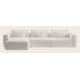 Canapé d'angle L 5 places avec chaise longue XL (long) gauche