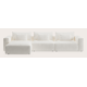 Canapé d'angle L 5 places avec chaise longue XL (long) gauche