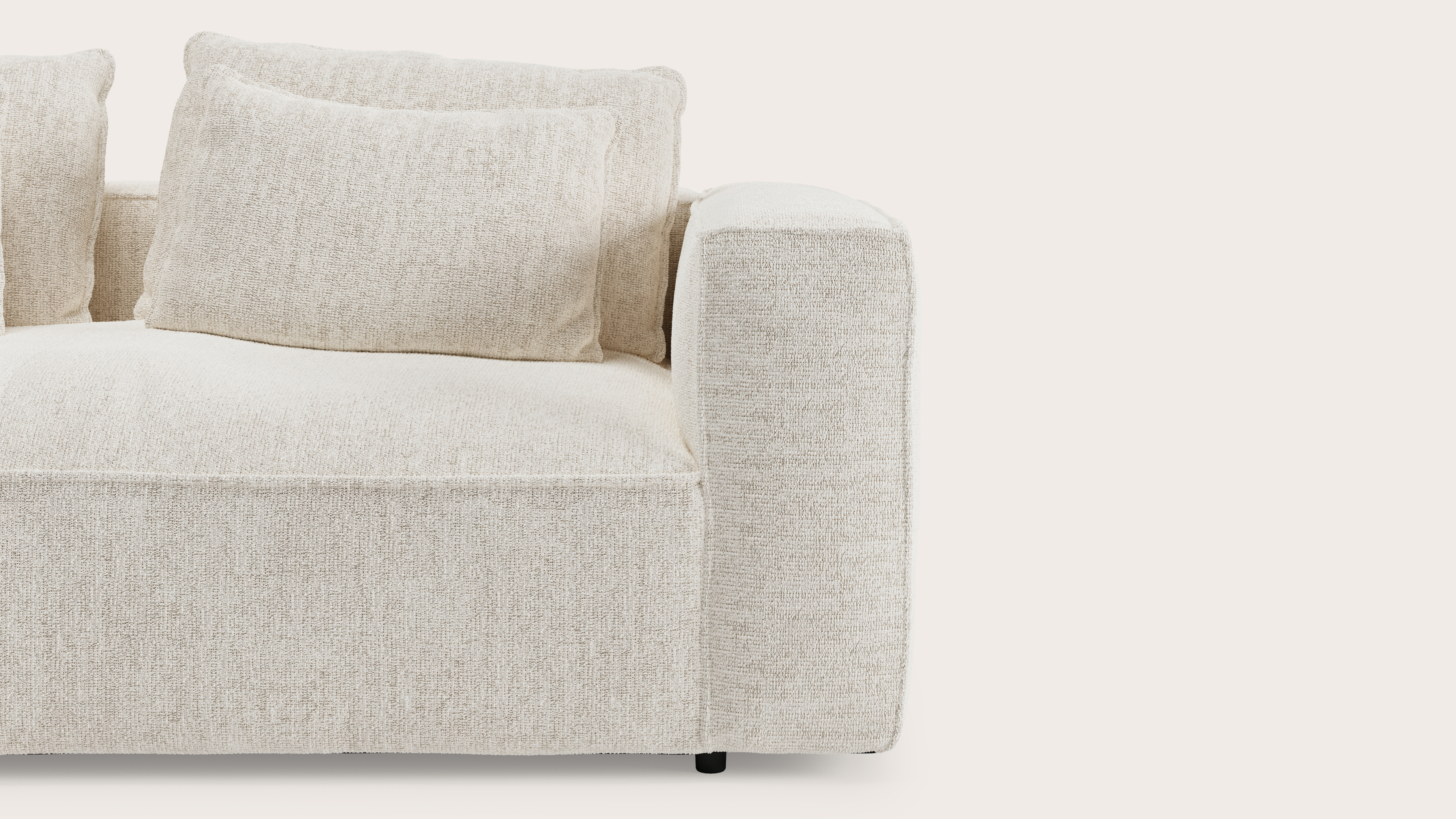 Duomo hoekzetel 3,5-zit in Poco stof Beige