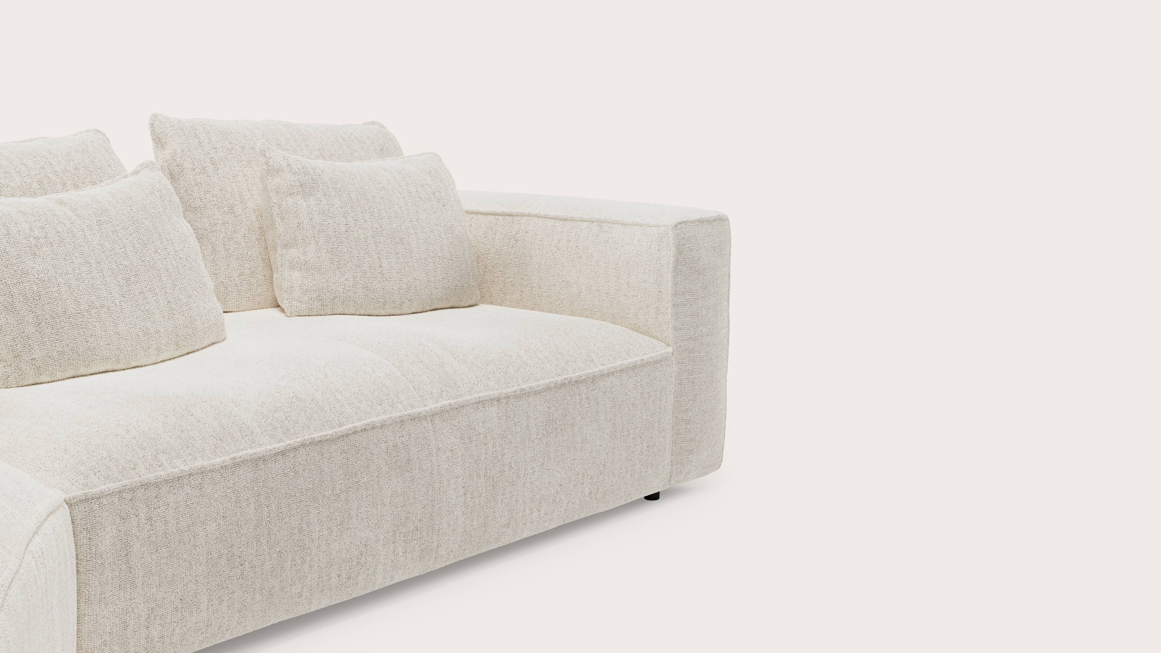 Duomo hoekzetel 3,5-zit in Poco stof Beige