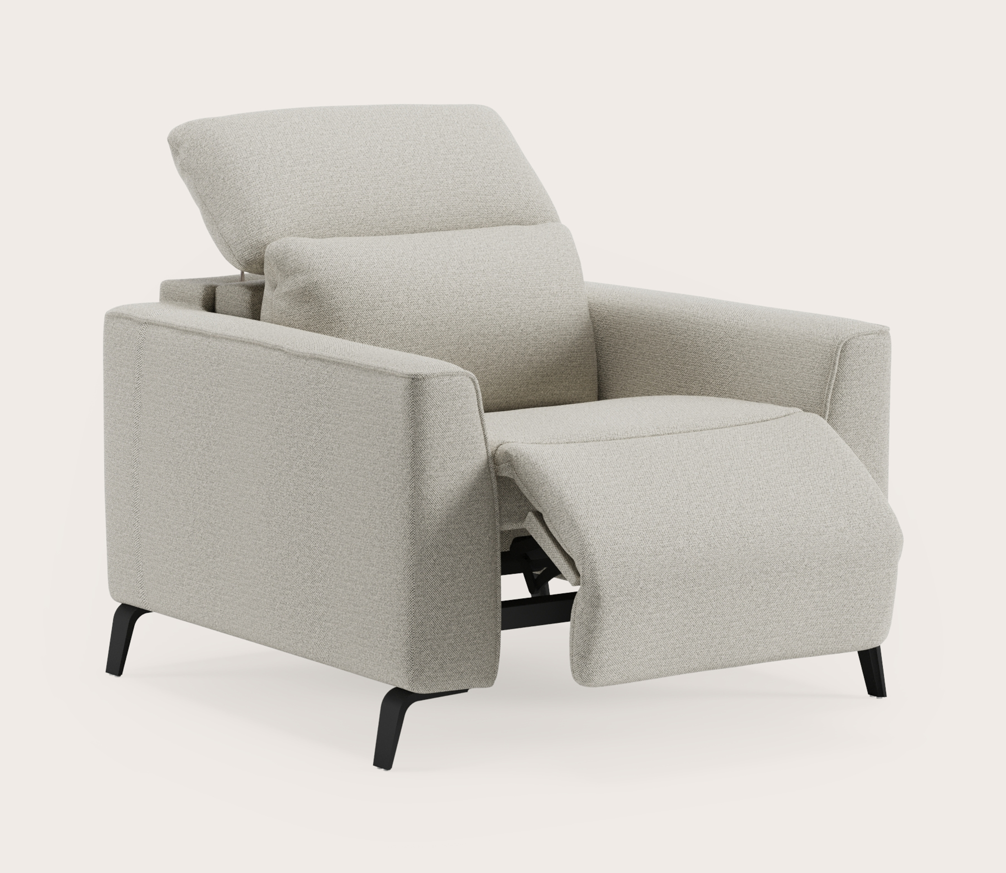 Monza E+ zetel 1-zit in Brio stof Light Grey