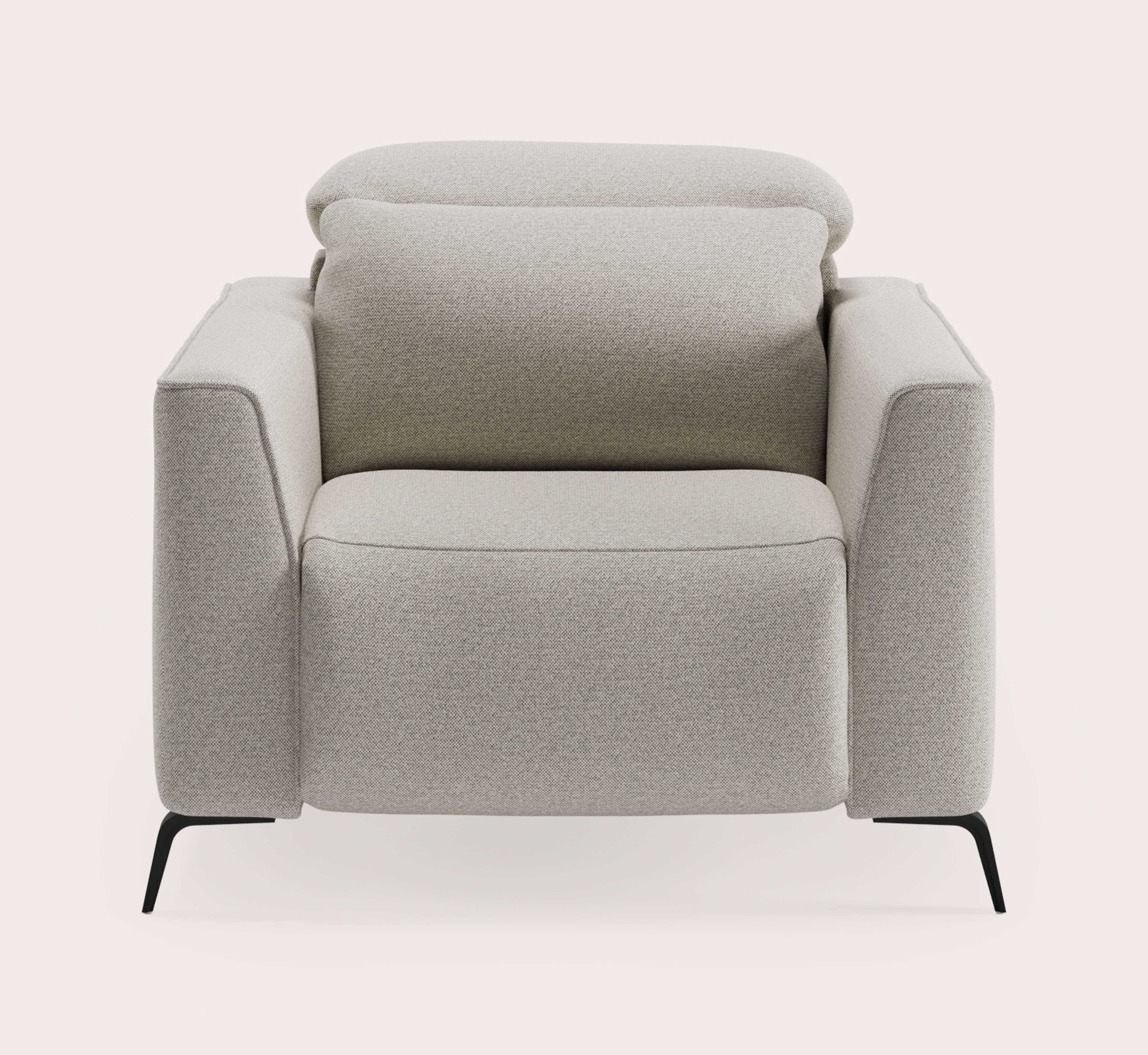 Monza E+ zetel 1-zit in Brio stof Light Grey