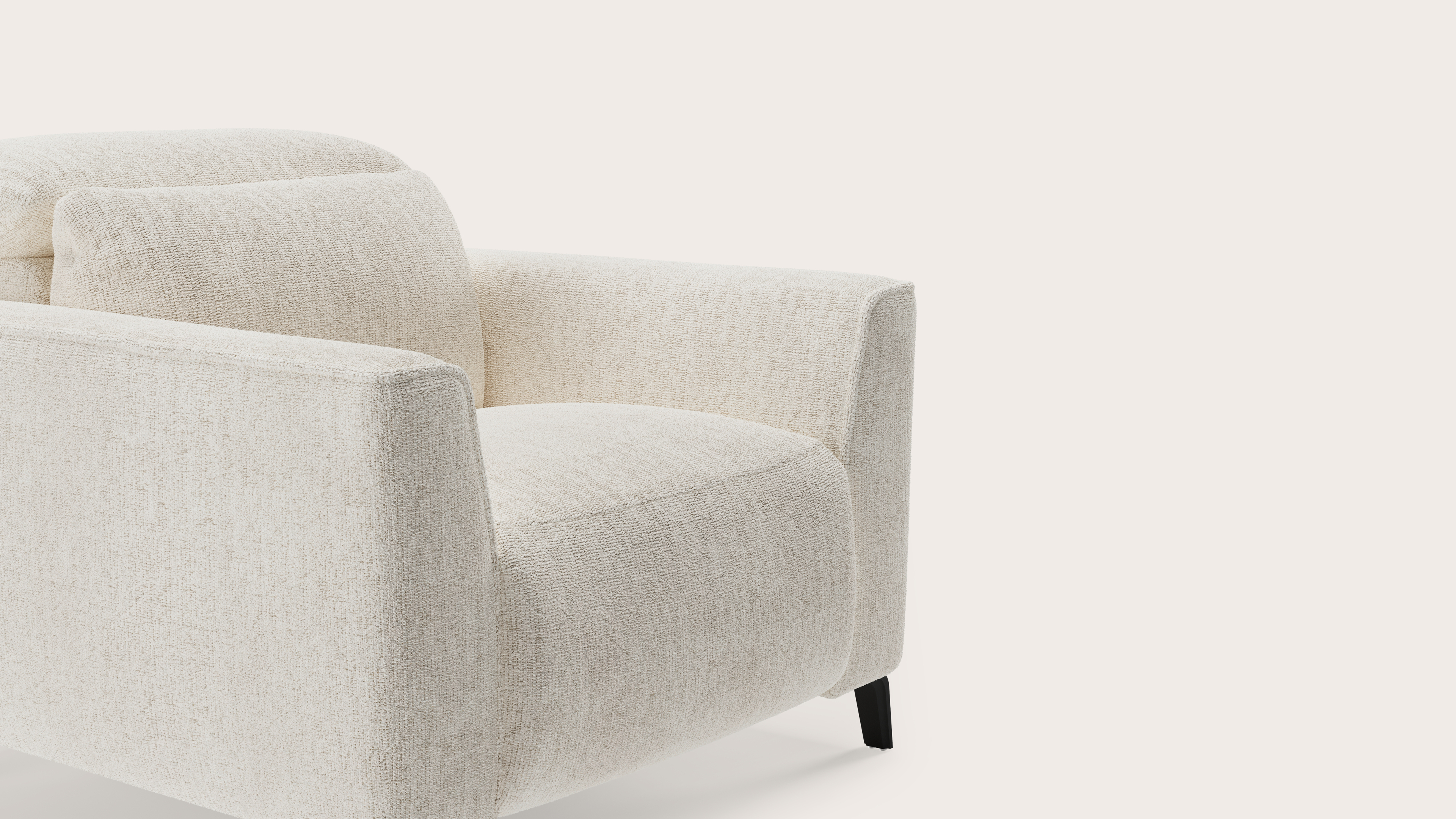 Monza E+ zetel 1-zit in Poco stof Beige