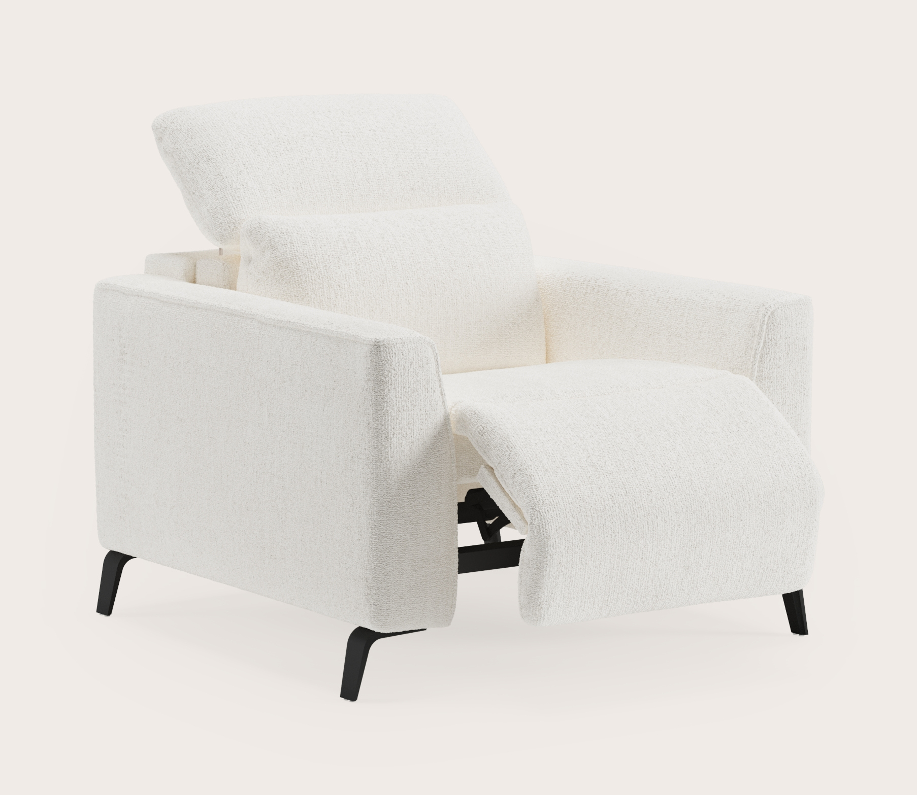 Monza E+ zetel 1-zit in Poco stof White