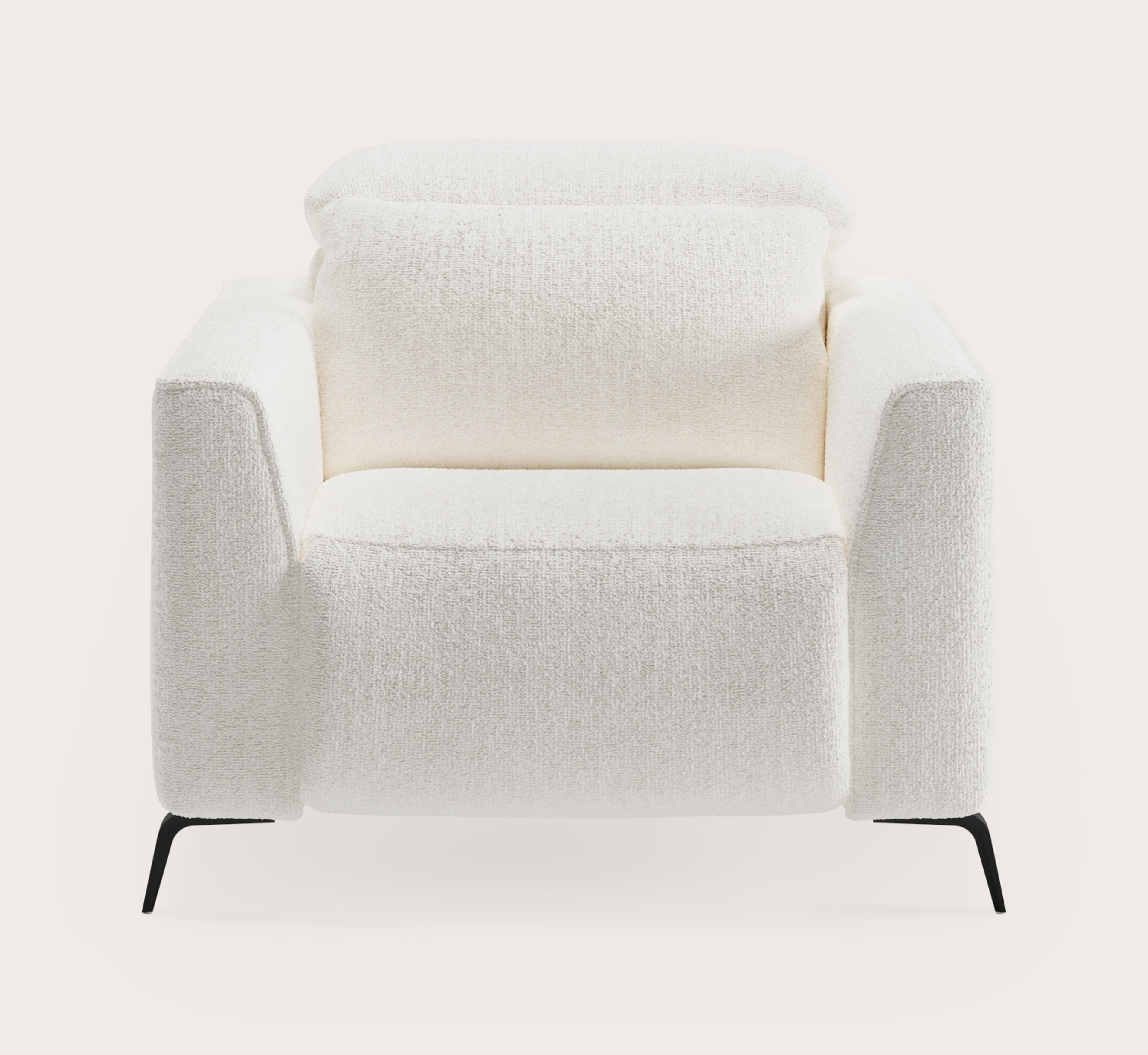 Monza E+ zetel 1-zit in Poco stof White