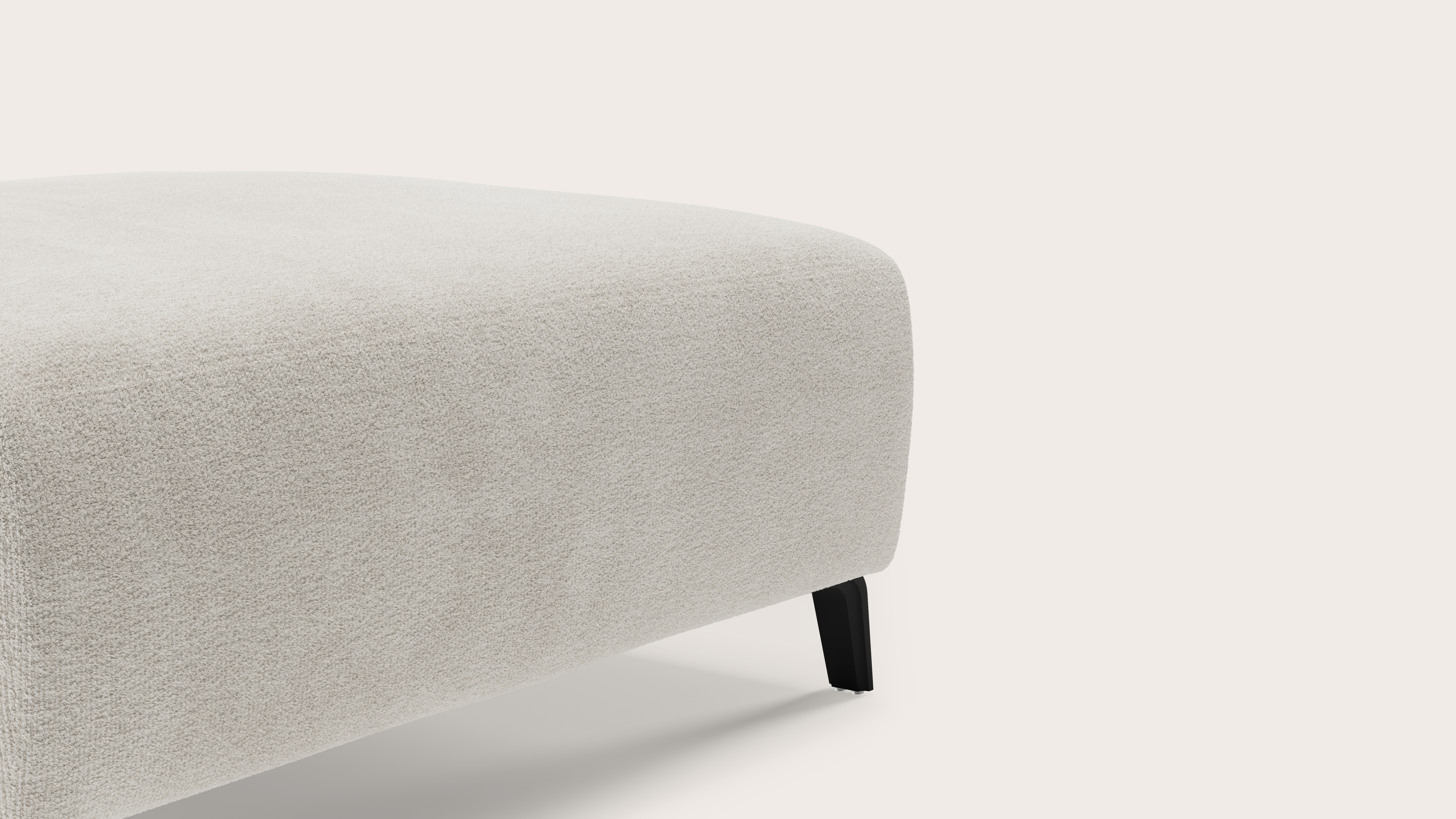 Monza repose-pieds en Nova tissu Pearl