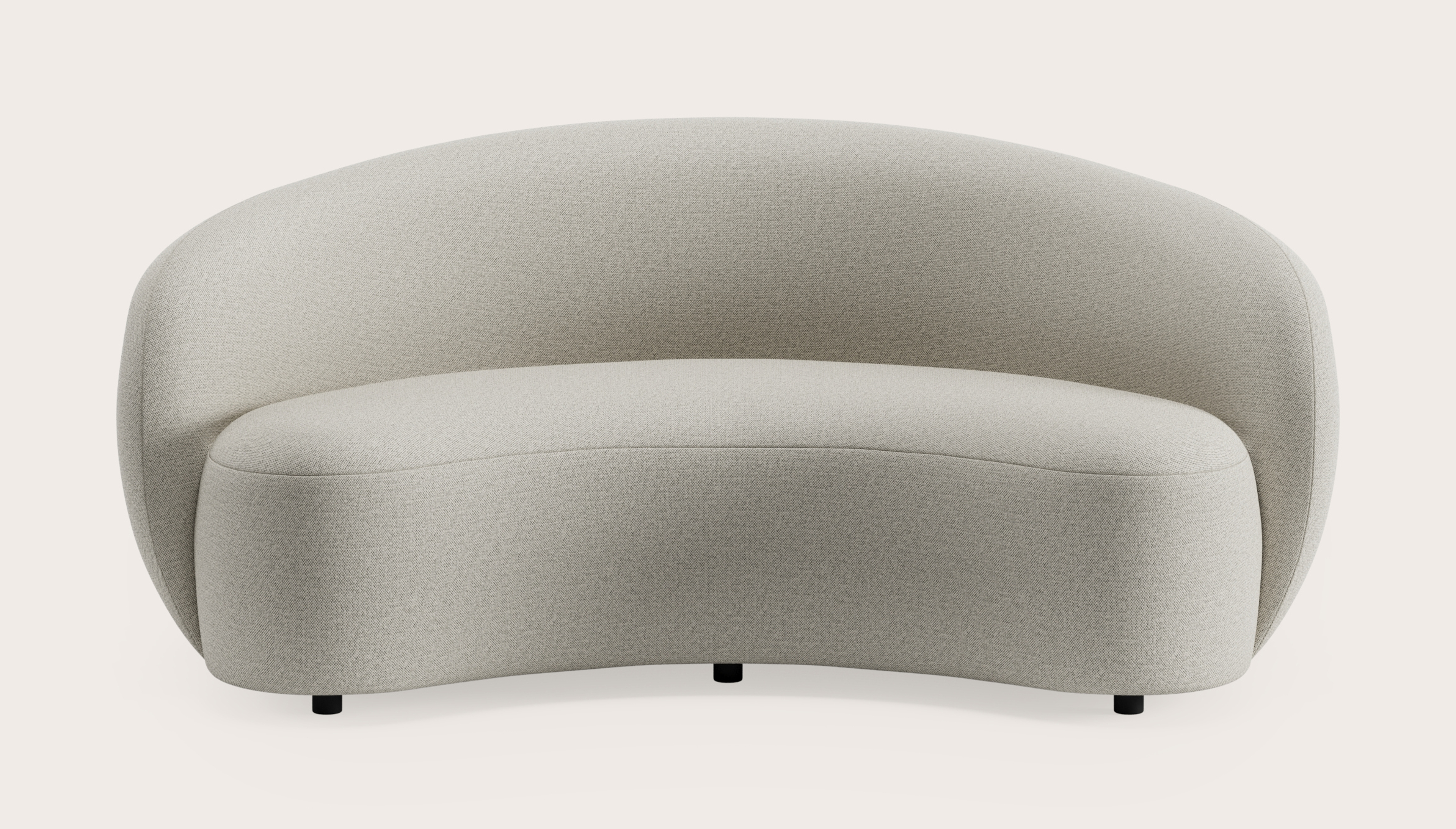 Ponte canapé 2-places en Brio tissu Light Grey