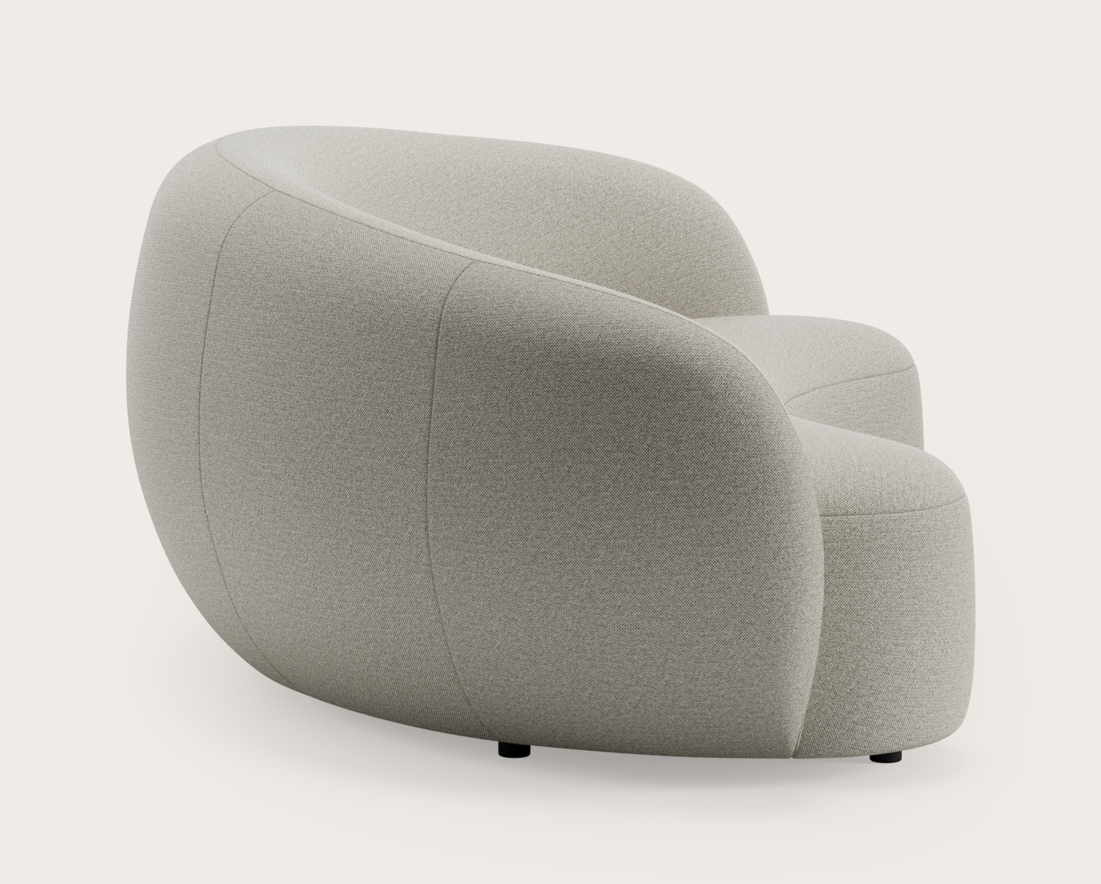 Ponte canapé 2-places en Brio tissu Light Grey