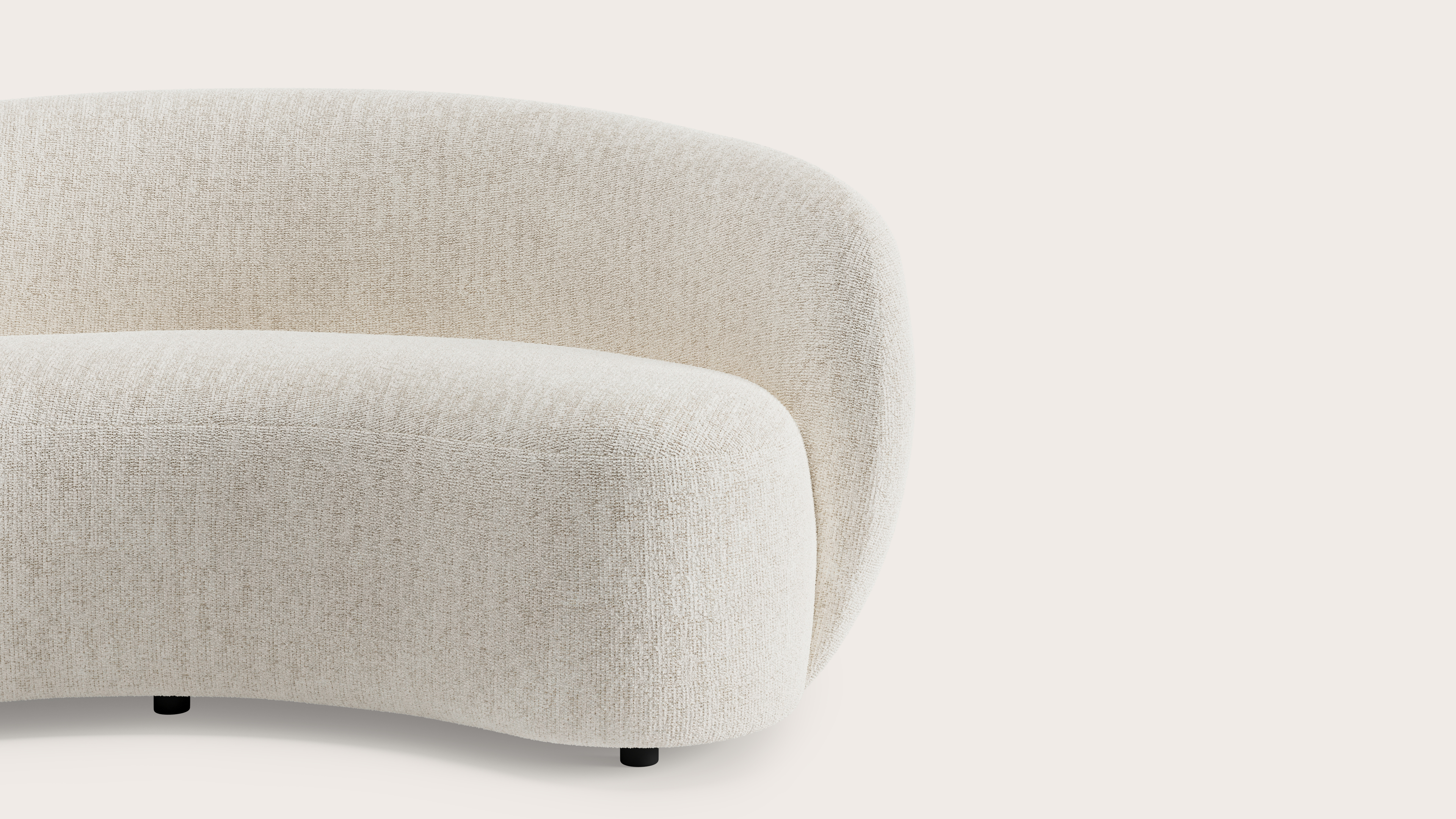 Ponte zetel 2-zit in Poco stof Beige